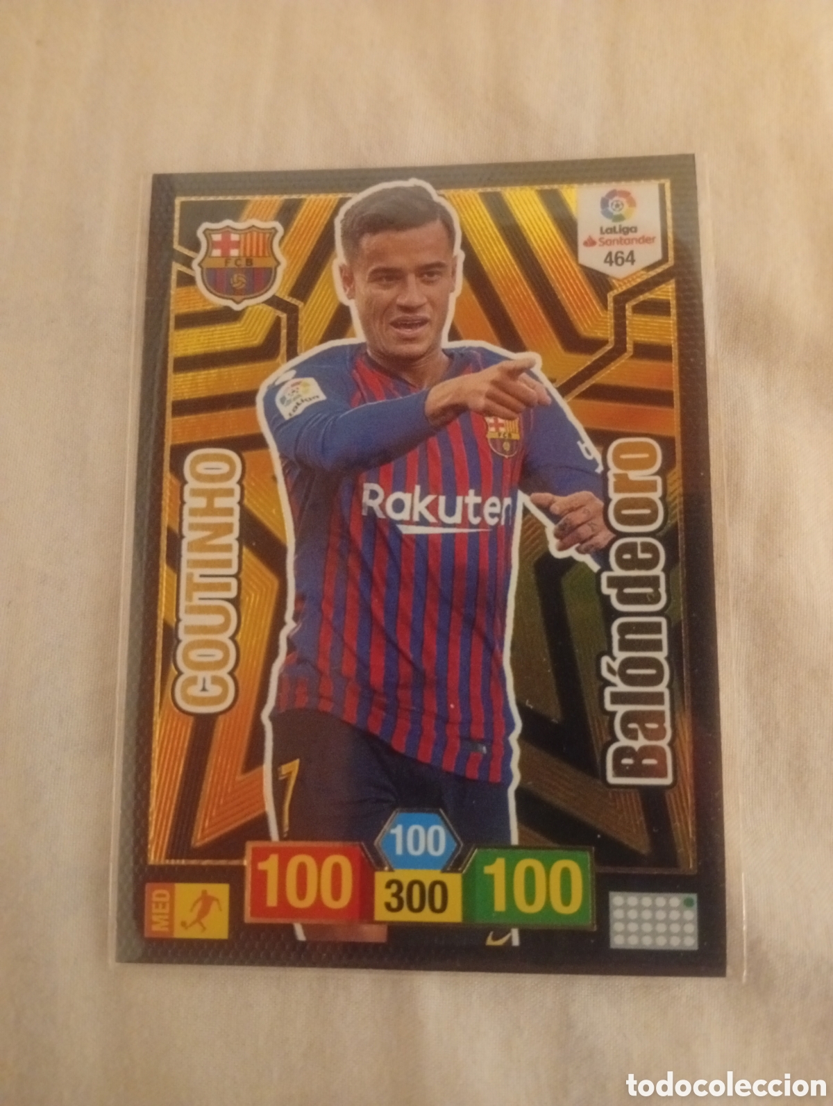 Cromos de f&uacute;tbol: Coutinho 464 Bal&oacute;n de Oro - Adrenalyn 18/19 - Bar&ccedil;a