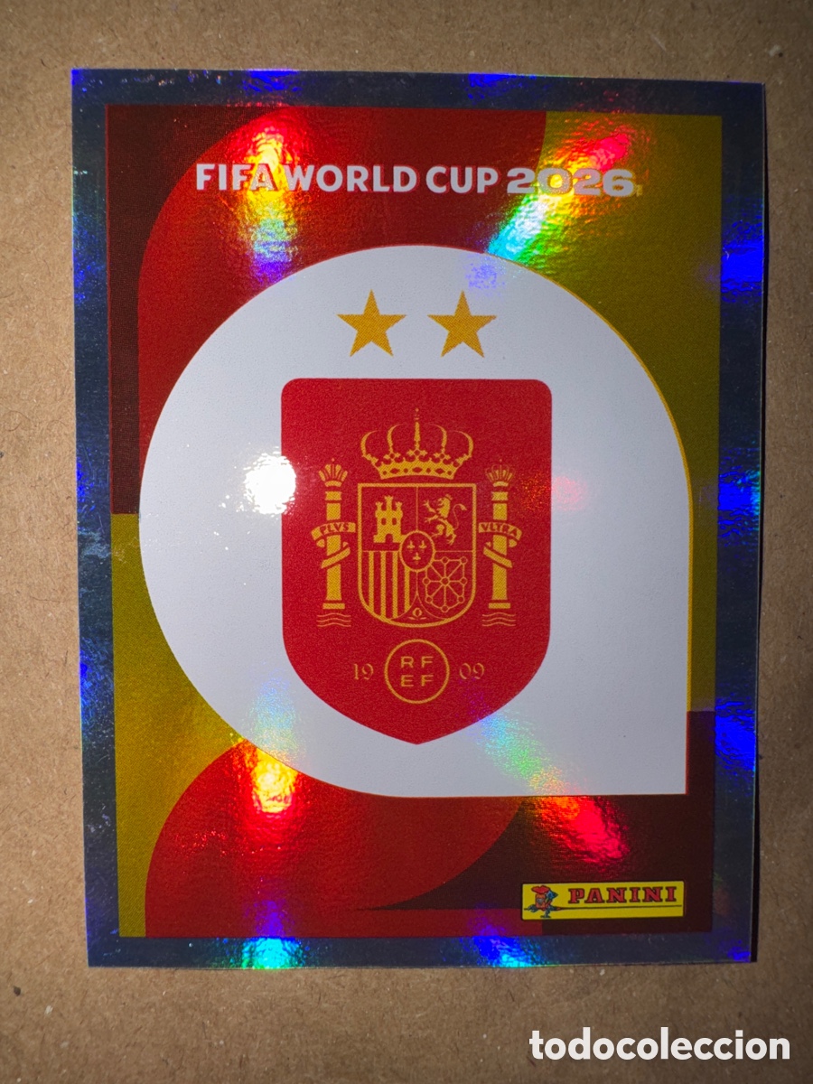 Cromos de f&uacute;tbol: ESP 1 BIS Escudo FIFA world cup 2026 Espa&ntilde;a Selecci&oacute;n Espa&ntilde;ola Cromo ven&iacute;a en jug&oacute;n 234 panini
