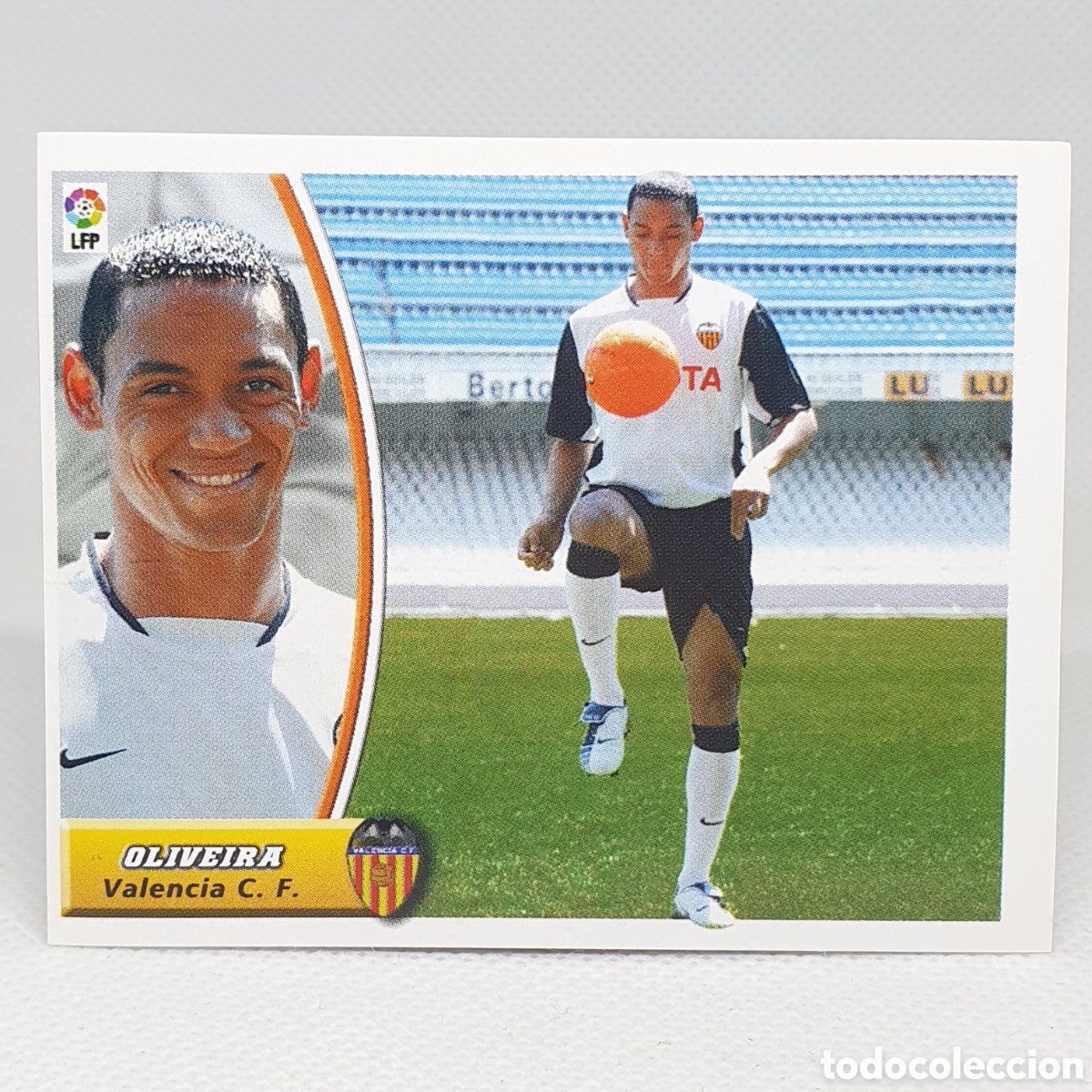 Cromos de f&uacute;tbol: ⚽️ CROMO DE FUTBOL OLIVEIRA VALENCIA ULTIMOS FICHAJESB N.23 LIGA 2003-2004 ESTAMPAS EDICIONES ESTE