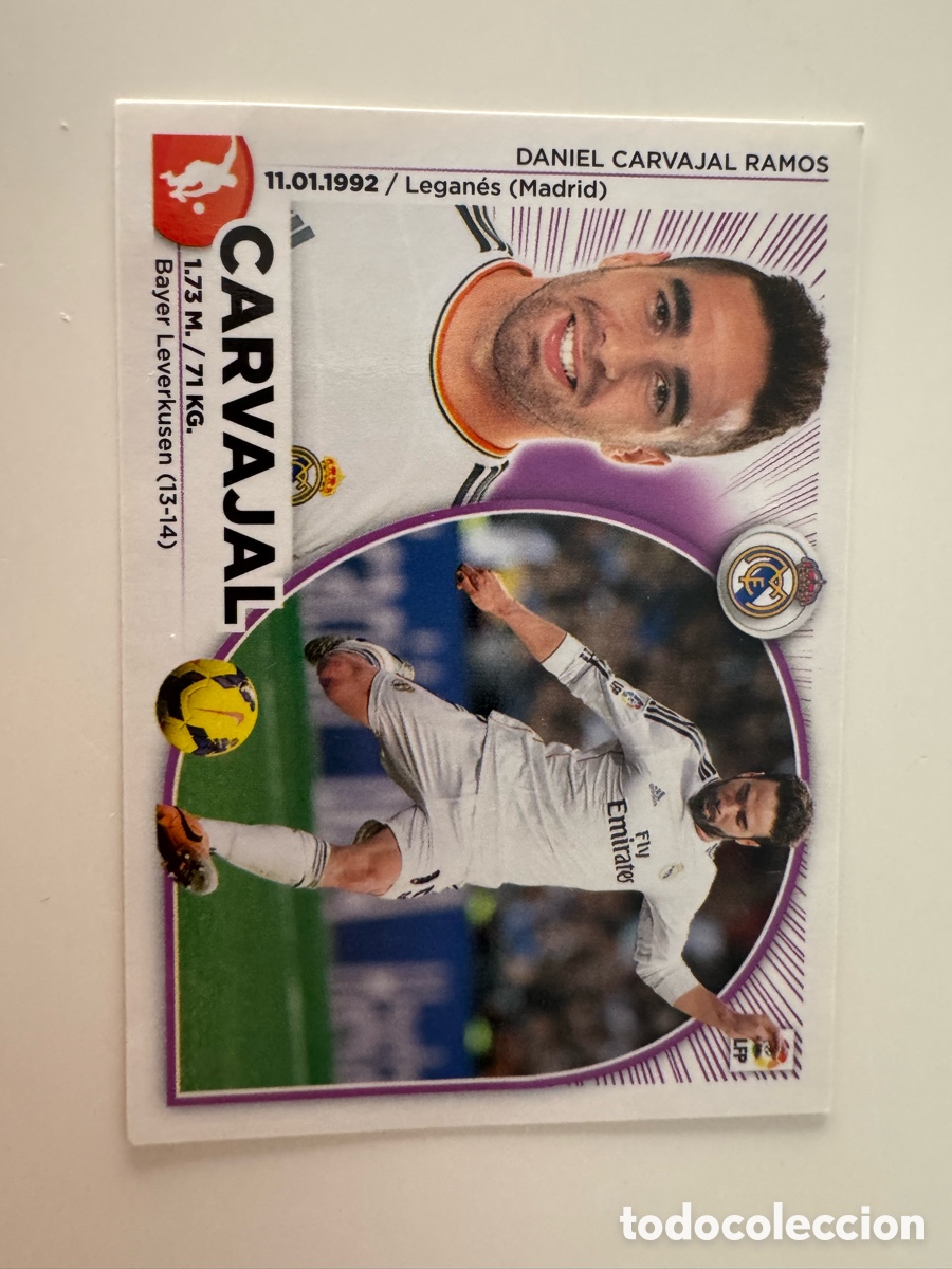 Cromos de f&uacute;tbol: PANINI LIGA ESTE 2014-2015 14 15 &ndash; Real Madrid N&ordm; 4 Dani Carvajal