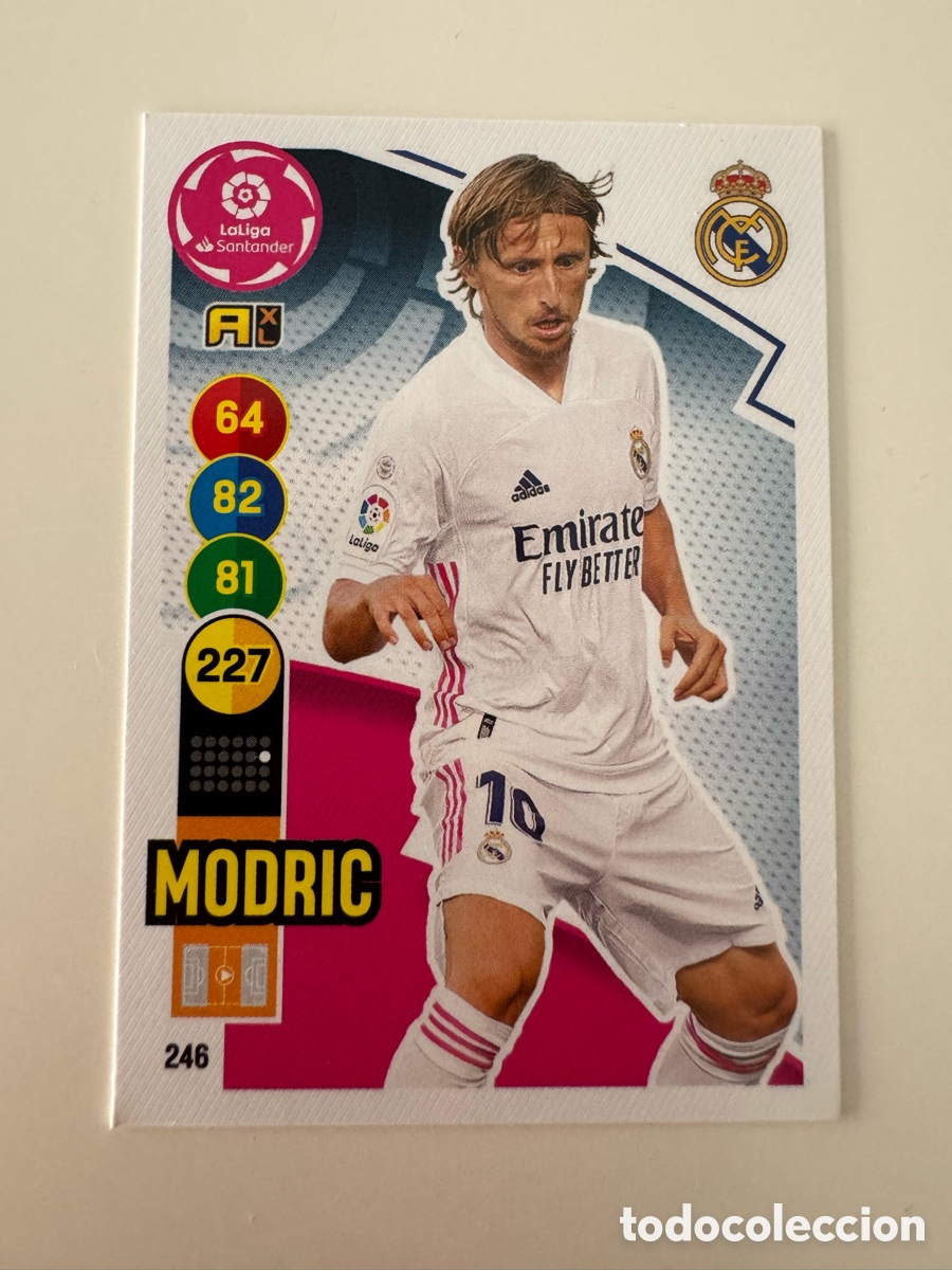 Cromos de f&uacute;tbol: PANINI ADRENALYN XL LIGA 2020 2021 20 21 &ndash; N 246 MODRIC REAL MADRID