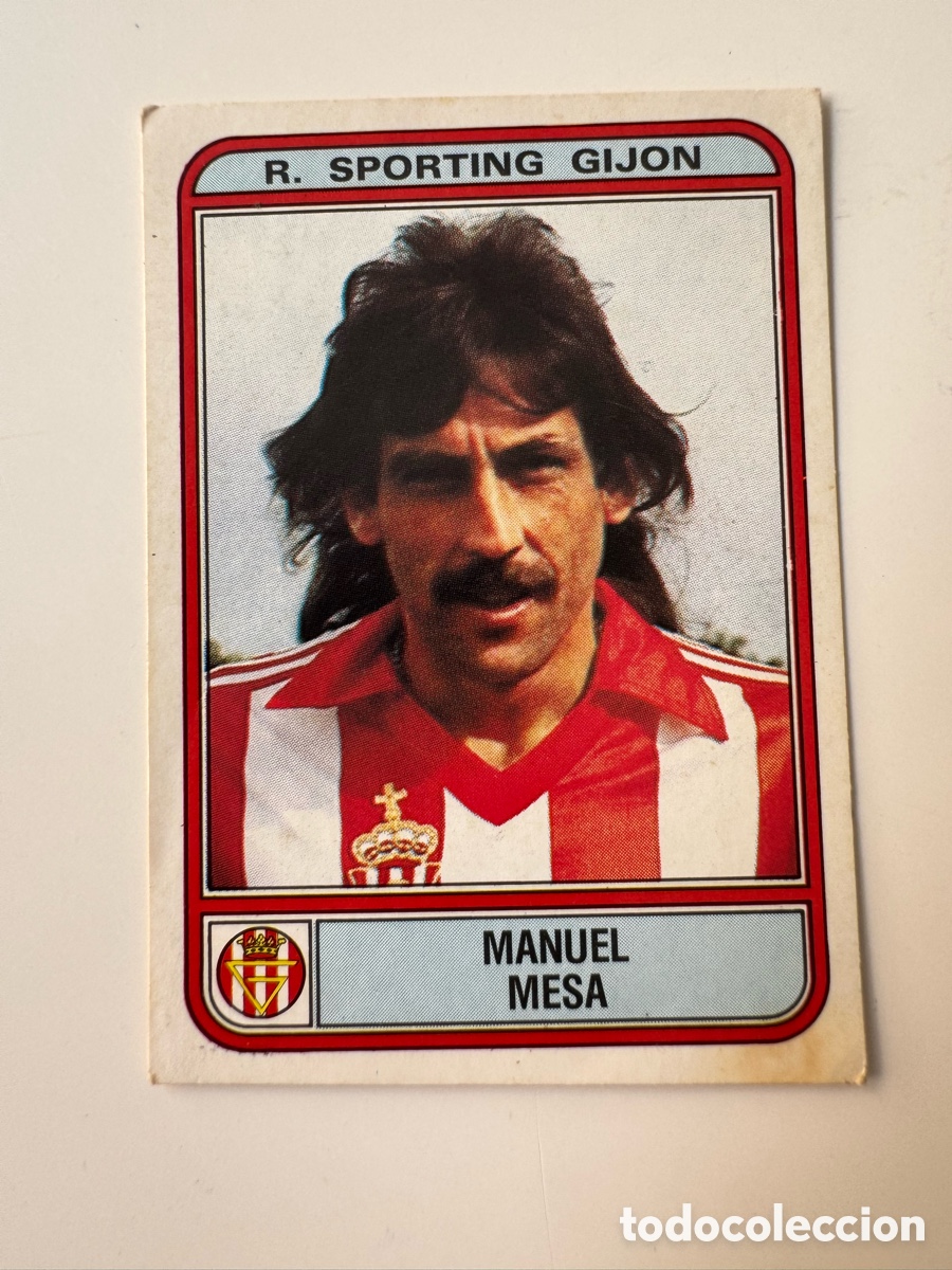 Cromos de f&uacute;tbol: Figurine Panini Futbol 81 - 82 1981 1982 R. Sporting Gijon &ndash; N&ordm; 146 &ndash; MANUEL MESA