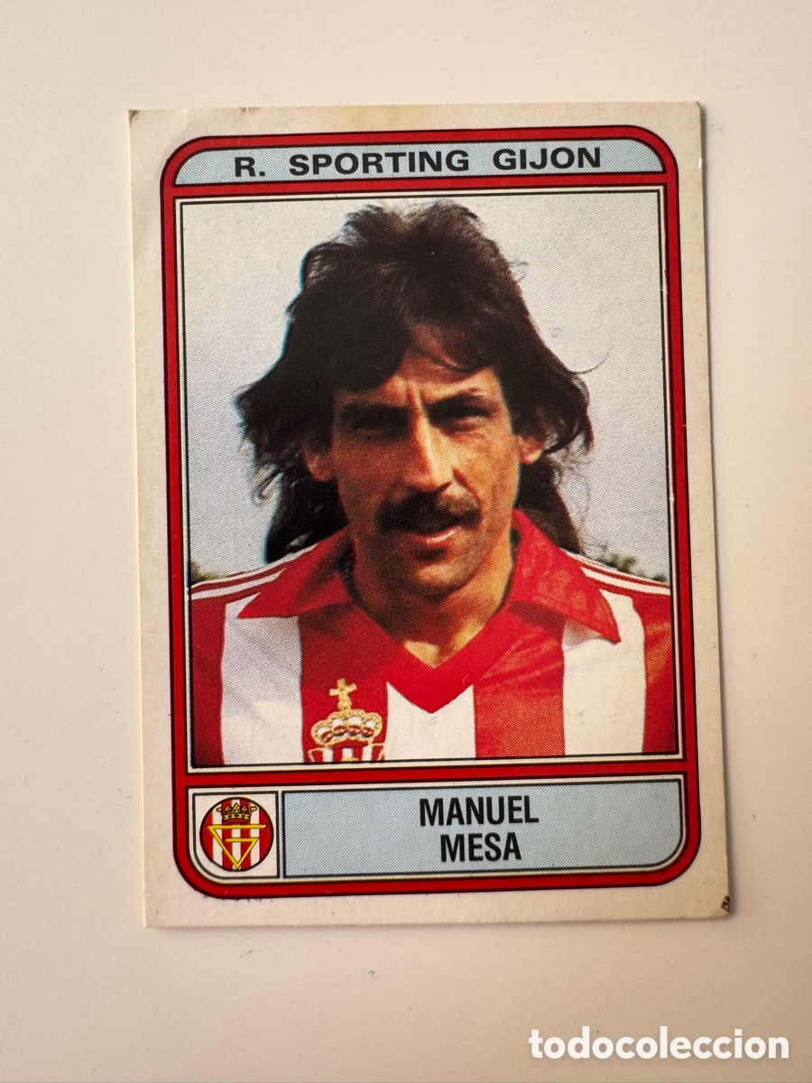 Cromos de f&uacute;tbol: Figurine Panini Futbol 81 - 82 1981 1982 R. Sporting Gijon &ndash; N&ordm; 146 &ndash; MANUEL MESA