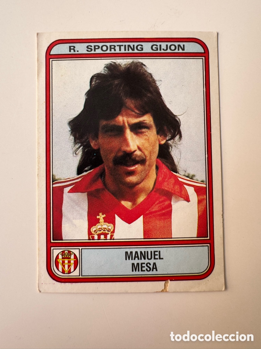 Cromos de f&uacute;tbol: Figurine Panini Futbol 81 - 82 1981 1982 R. Sporting Gijon &ndash; N&ordm; 146 &ndash; MANUEL MESA