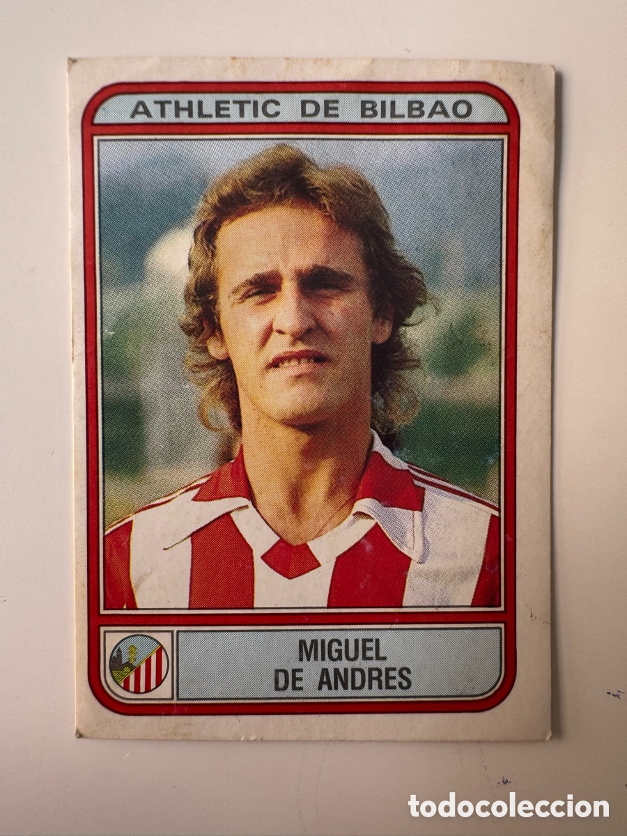 Cromos de f&uacute;tbol: Figurine Panini Futbol 81 - 82 1981 1982 R. Sporting Gijon &ndash; N&ordm; 17 &ndash; MIGUEL DE ANDRES