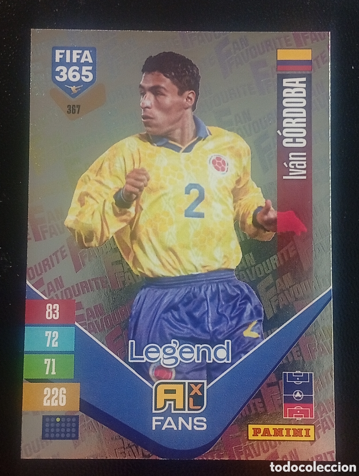 Cromos de f&uacute;tbol: 367 fans C&Oacute;RDOBA COLOMBIA FIFA 365 ADRENALYN XL 2026 2027 26 27 CROMOS CARDS PANINI TOPPS