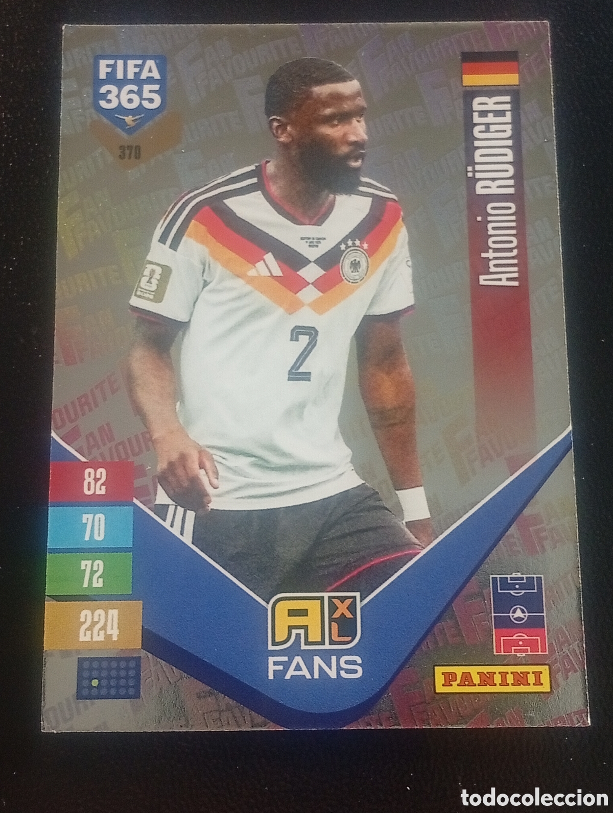 Cromos de f&uacute;tbol: 370 fans R&Uuml;DIGER ALEMANIA GERMANY FIFA 365 ADRENALYN XL 2026 2027 26 27 CROMOS CARDS PANINI TOPPS