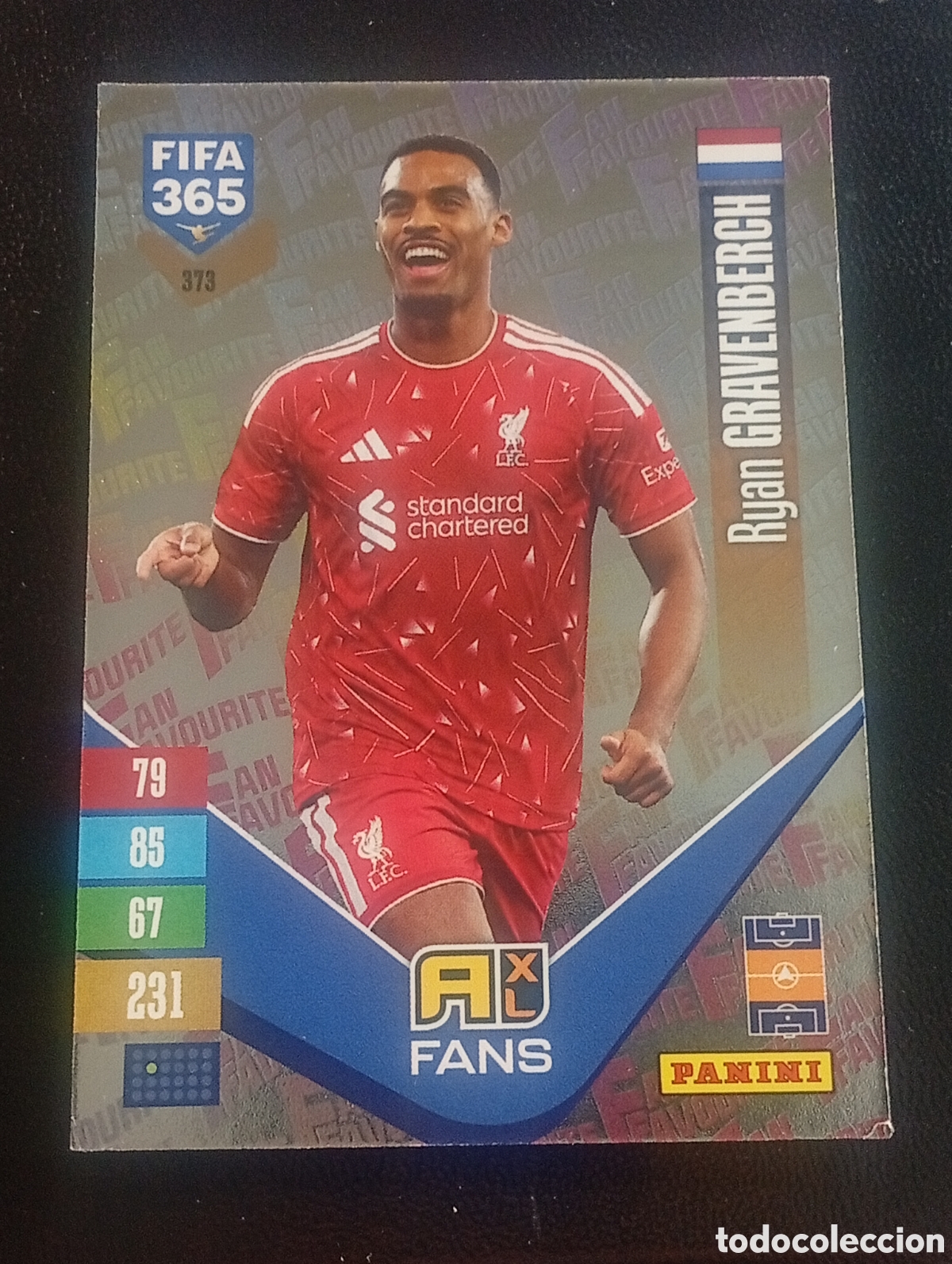 Cromos de f&uacute;tbol: 373 fans GRAVENBERCH LIVERPOOL FIFA 365 ADRENALYN XL 2026 2027 26 27 CROMOS CARDS PANINI TOPPS