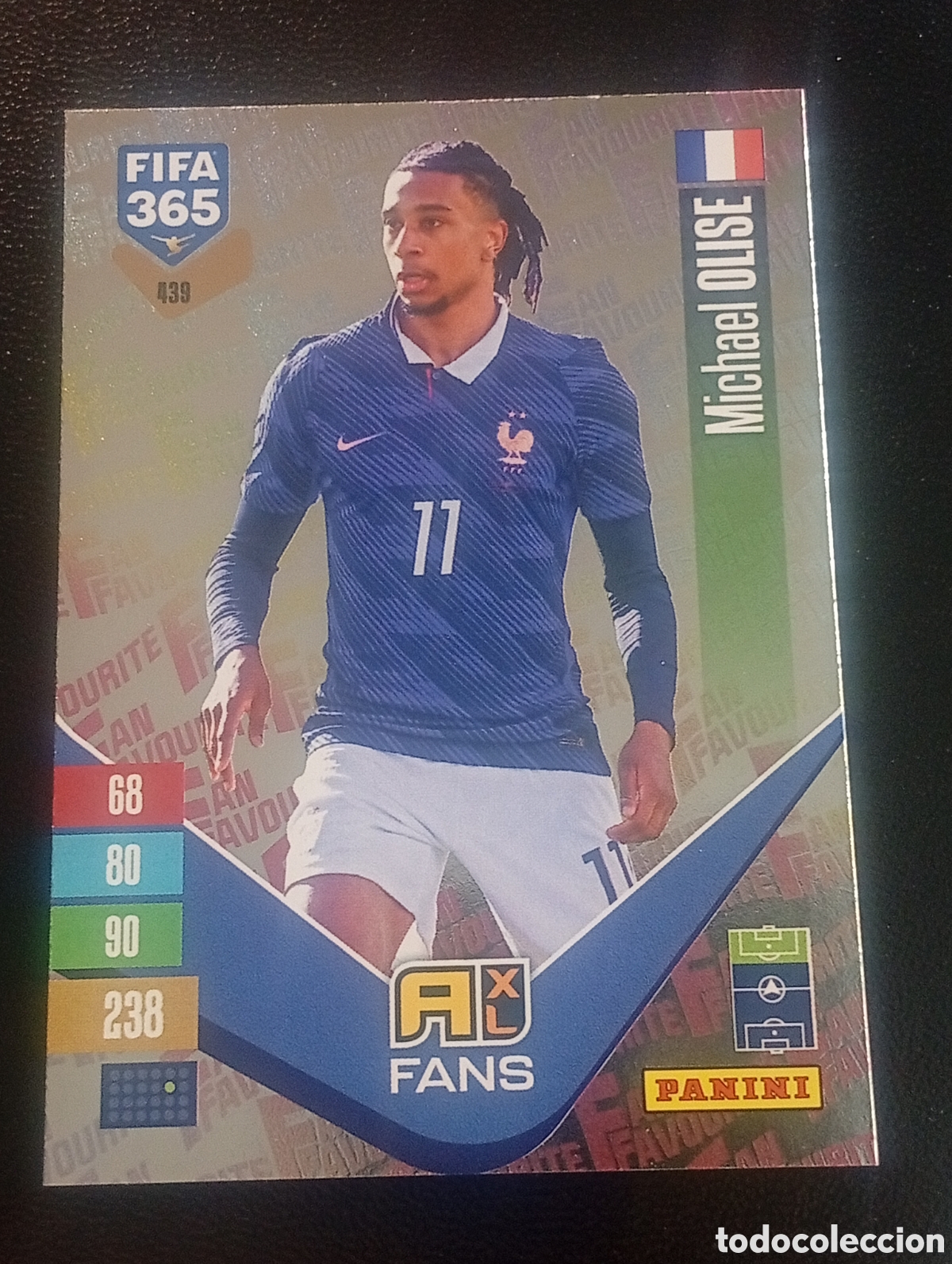 Cromos de f&uacute;tbol: 439 fans OLISE FRANCIA FRANCE FIFA 365 ADRENALYN XL 2026 2027 26 27 CROMOS CARDS PANINI TOPPS