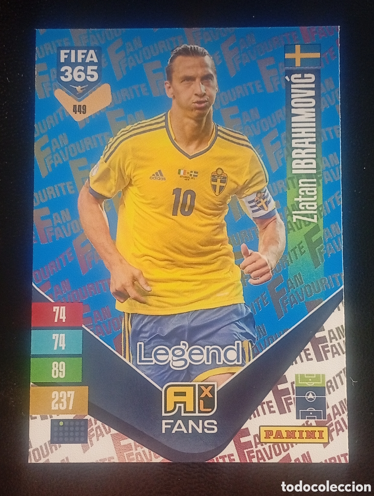 Football Stickers: 413 paralela blue IBRAHIMOVIC SUECIA FIFA 365 ADRENALYN 2026 2027 26 27 CARDS PANINI TOPPS LEGEND