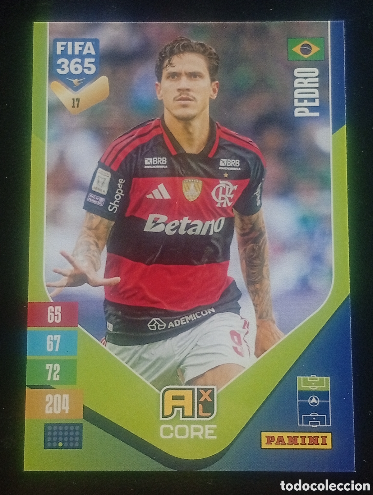 Football Stickers: 17 PEDRO FLAMENGO BRASIL FIFA 365 ADRENALYN 2026 2027 26 27 CARDS PANINI TOPPS