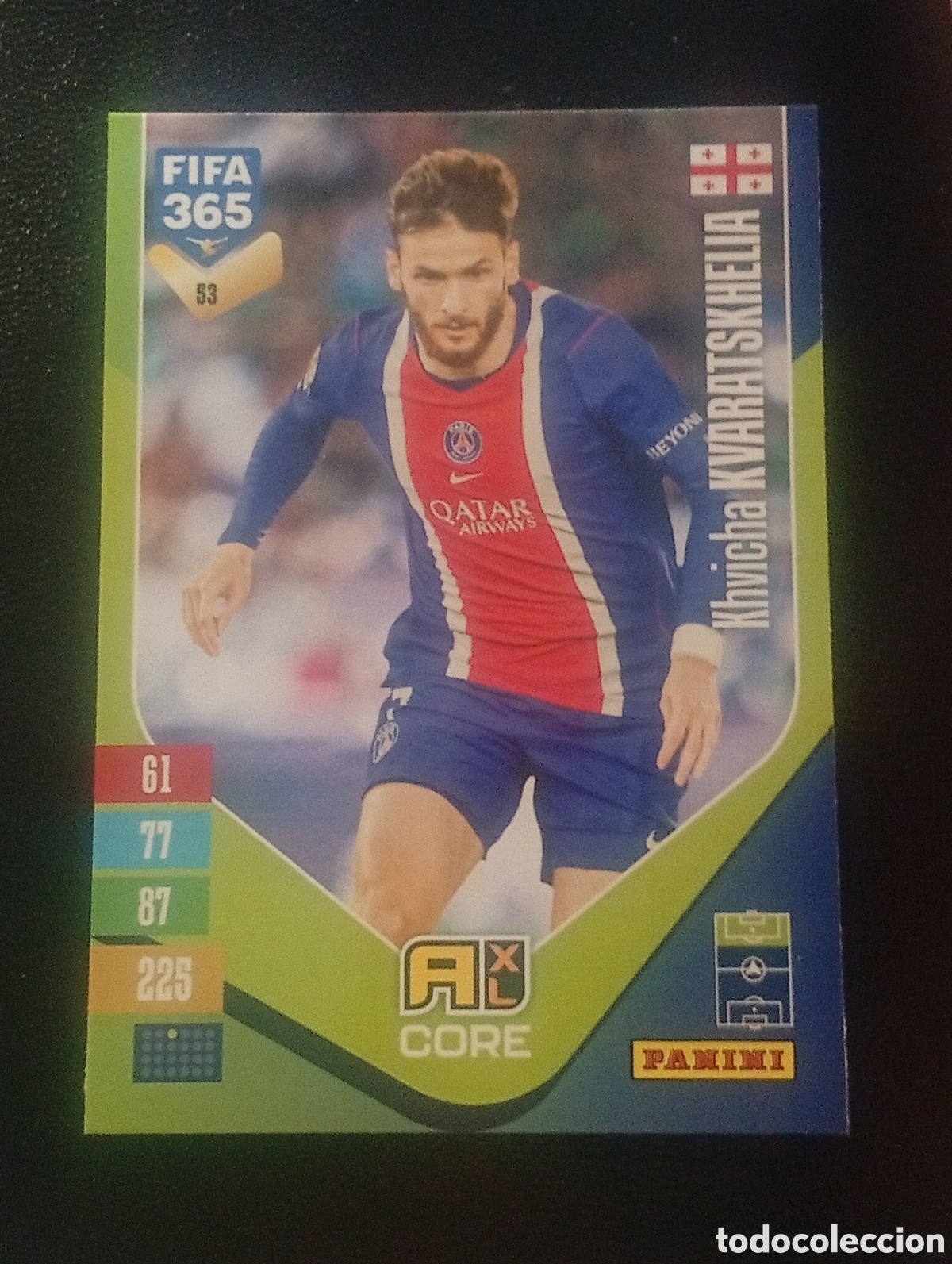 Cromos de f&uacute;tbol: 53 KVARATSKHELIA PSG FIFA 365 ADRENALYN 2026 2027 26 27 CARDS PANINI TOPPS