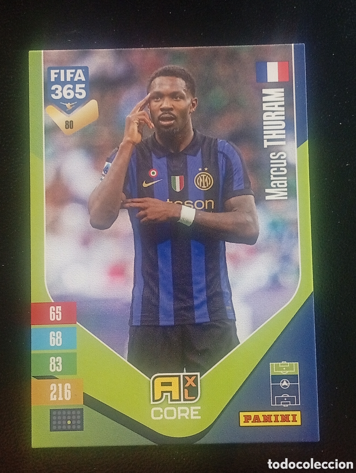 Cromos de f&uacute;tbol: 80 THURAM INTER MILAN FIFA 365 ADRENALYN 2026 2027 26 27 CARDS PANINI TOPPS