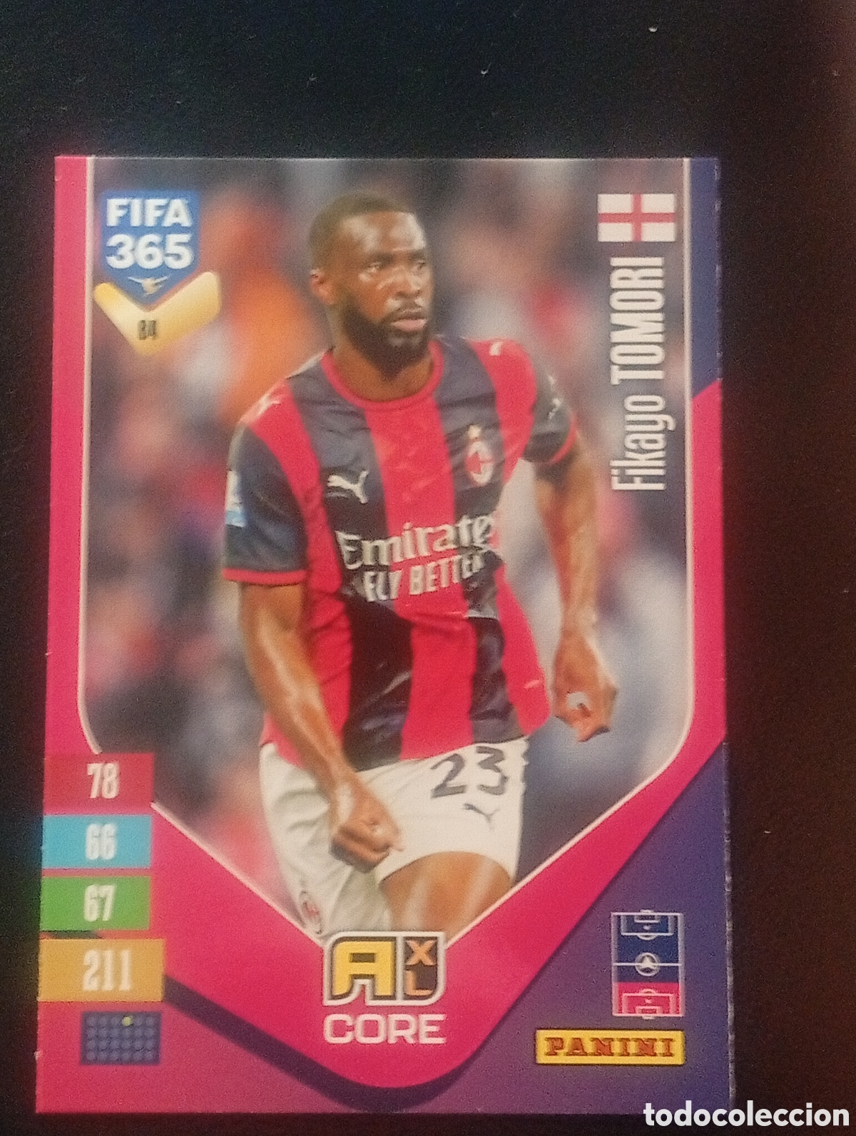 Cromos de f&uacute;tbol: 84 TOMORI ACM MILAN FIFA 365 ADRENALYN 2026 2027 26 27 CARDS PANINI TOPPS