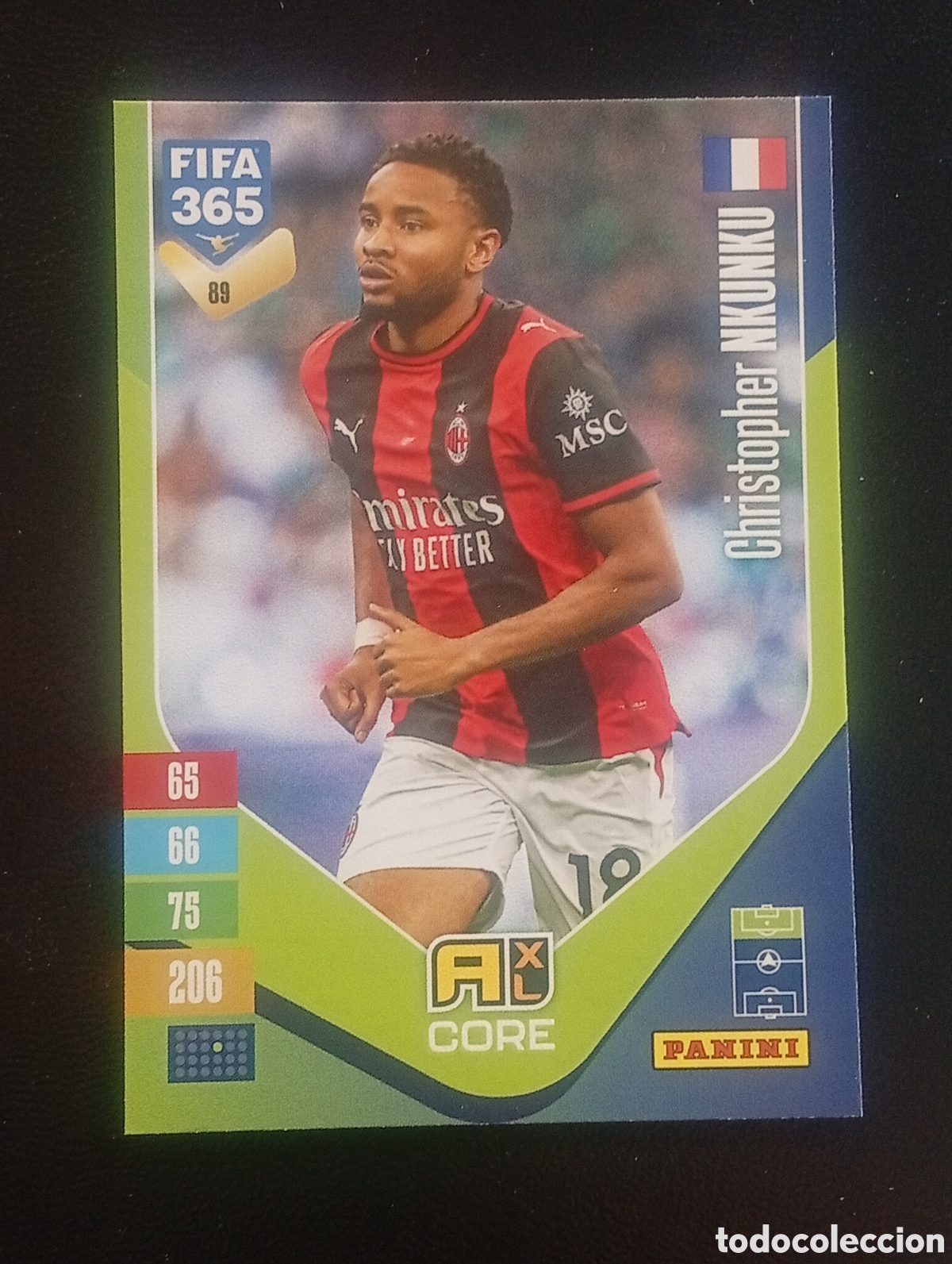 Cromos de f&uacute;tbol: 89 NKUNKU ACM MILAN FIFA 365 ADRENALYN 2026 2027 26 27 CARDS PANINI TOPPS