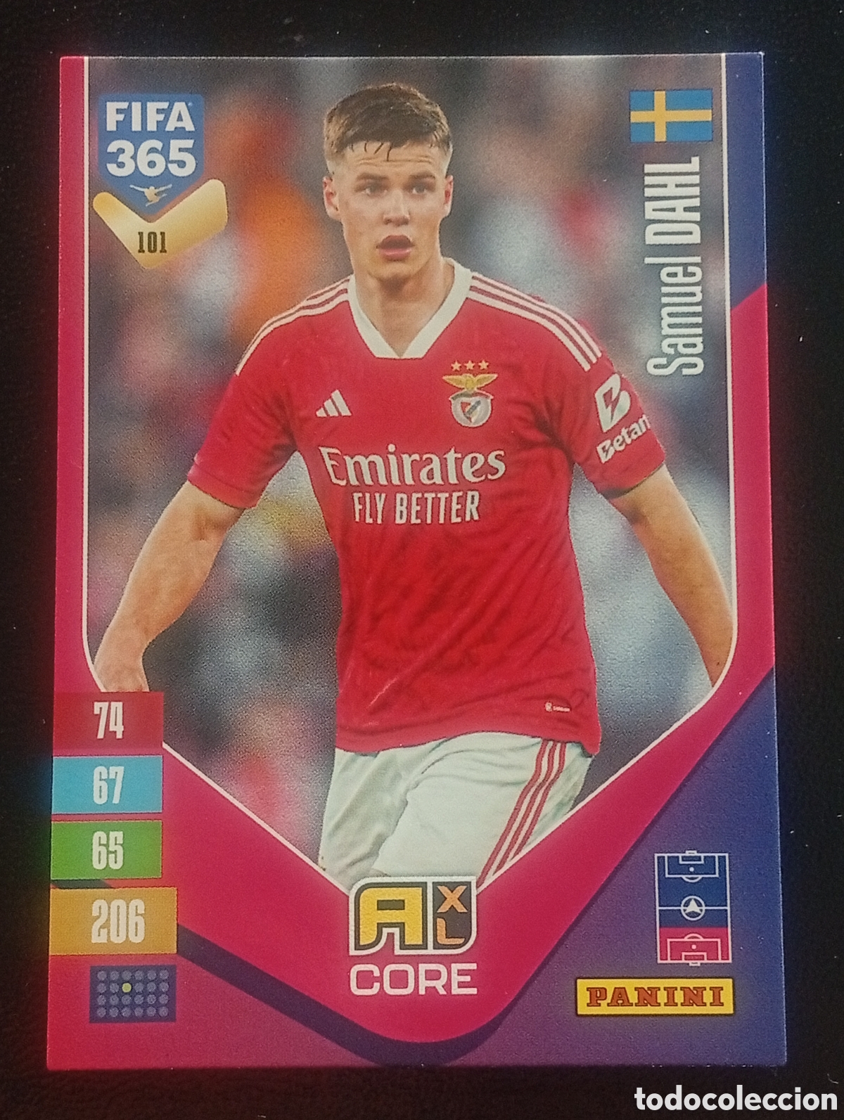 Cromos de f&uacute;tbol: 101 DAHL BENFICA PORTUGAL FIFA 365 ADRENALYN 2026 2027 26 27 CARDS PANINI TOPPS