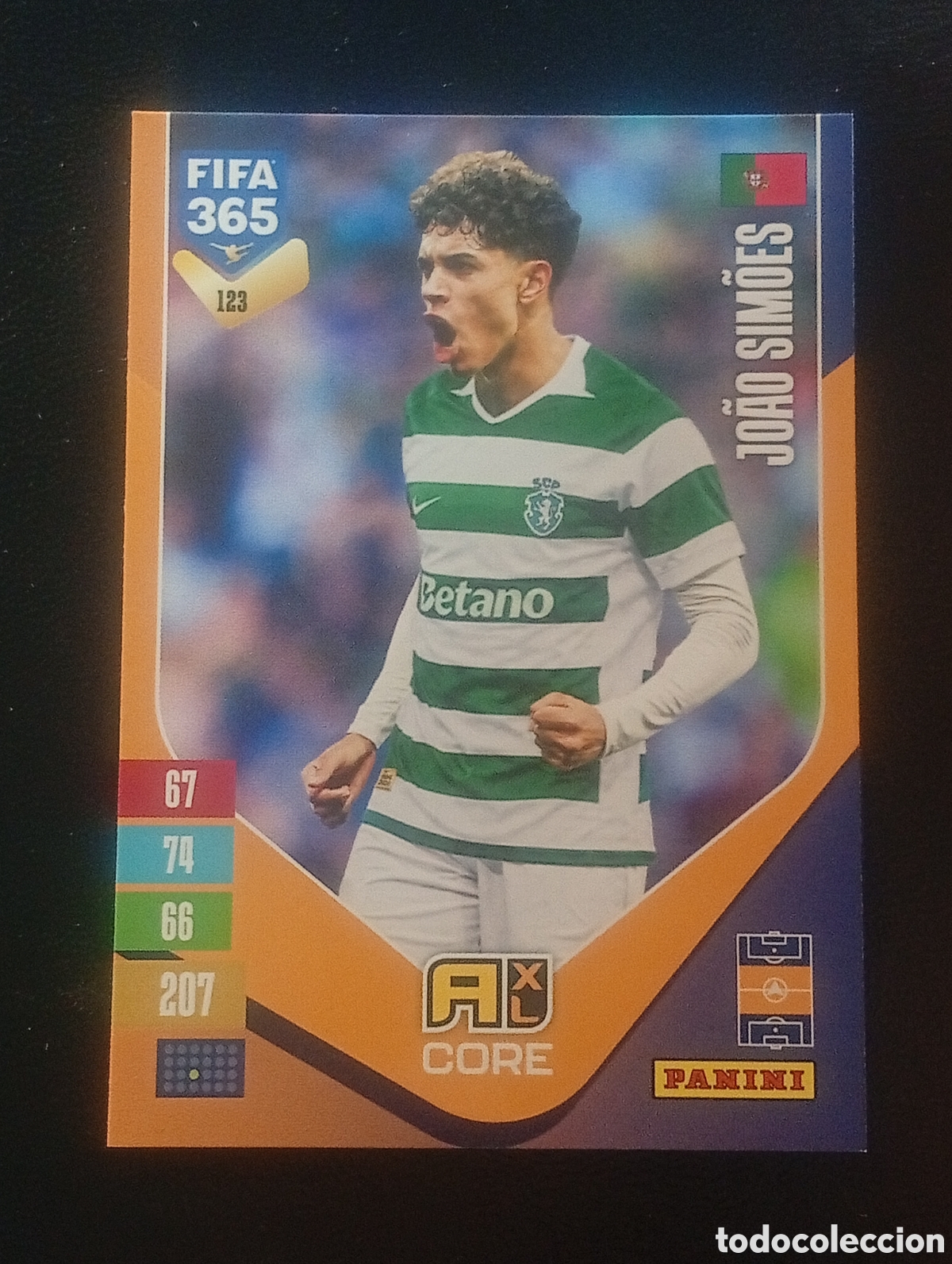 Cromos de f&uacute;tbol: 123 JOAO SIMOES SPORTING PORTUGAL FIFA 365 ADRENALYN 2026 2027 26 27 CARDS PANINI TOPPS