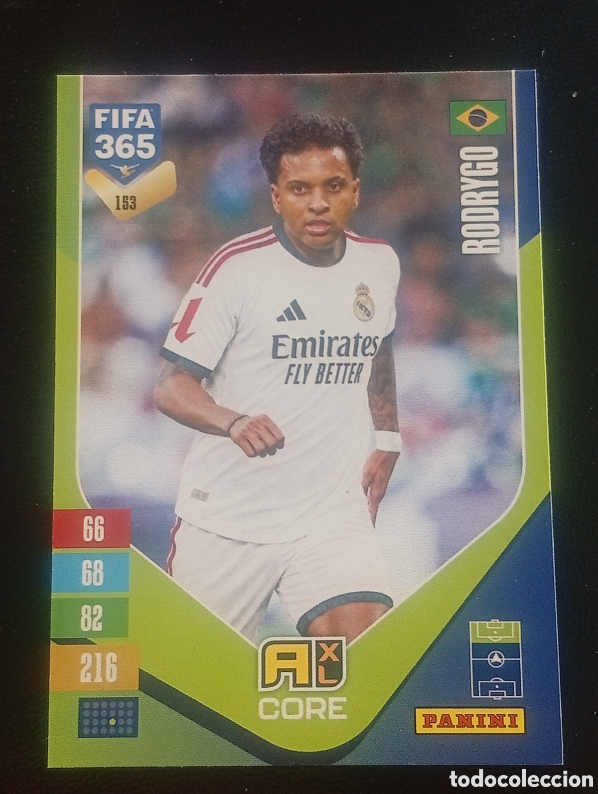 Cromos de f&uacute;tbol: 153 RODRYGO REAL MADRID BRASIL BRAZIL FIFA 365 ADRENALYN 2026 2027 26 27 CARDS PANINI TOPPS