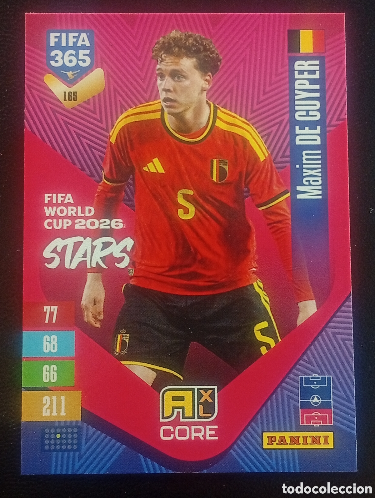Cromos de f&uacute;tbol: 165 world cup DE CUYPER BELGIUM BELGICA FIFA 365 ADRENALYN 2026 2027 26 27 CARDS PANINI TOPPS