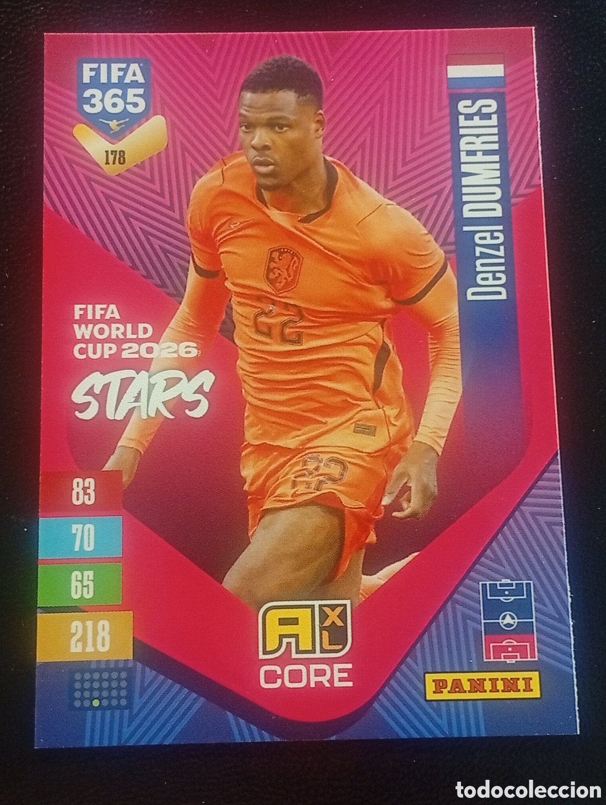 Cromos de f&uacute;tbol: 178 world cup DUMFRIES HOLANDA FIFA 365 ADRENALYN 2026 2027 26 27 CARDS PANINI TOPPS
