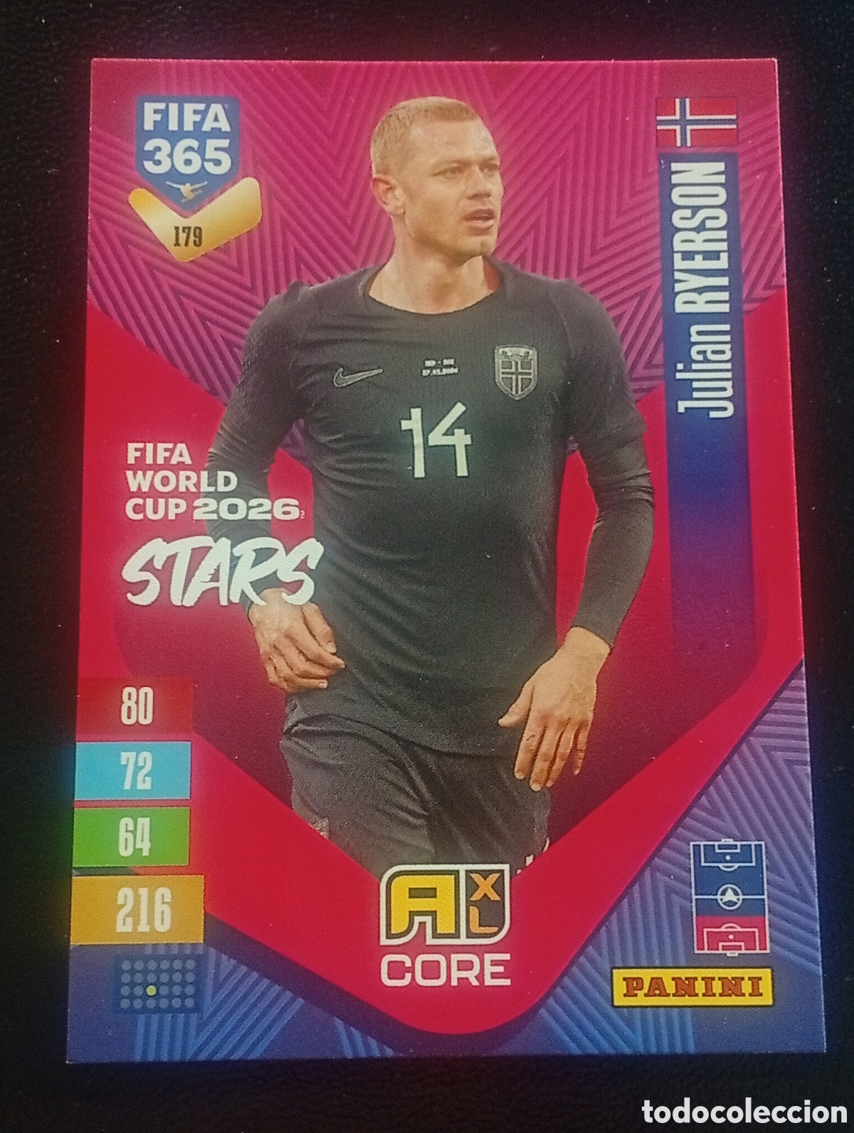 Cromos de f&uacute;tbol: 179 world cup RYERSON FIFA 365 ADRENALYN 2026 2027 26 27 CARDS PANINI TOPPS