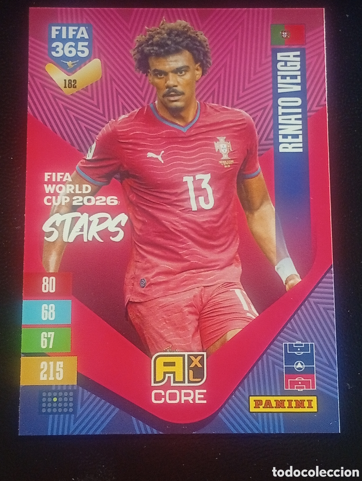 Cromos de f&uacute;tbol: 182 world cup RENATO VEIGA PORTUGAL FIFA 365 ADRENALYN 2026 2027 26 27 CARDS PANINI TOPPS