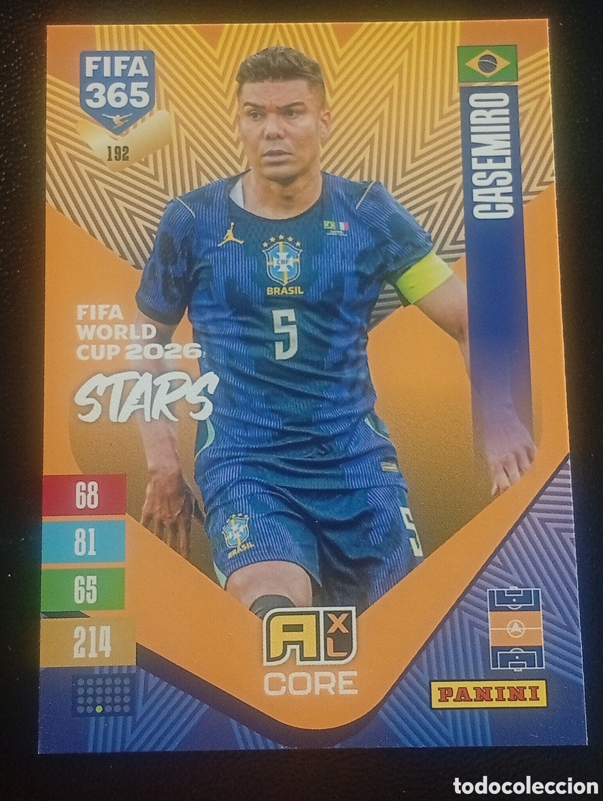 Cromos de f&uacute;tbol: 192 world cup CASEMIRO BRASIL FIFA 365 ADRENALYN 2026 2027 26 27 CARDS PANINI TOPPS