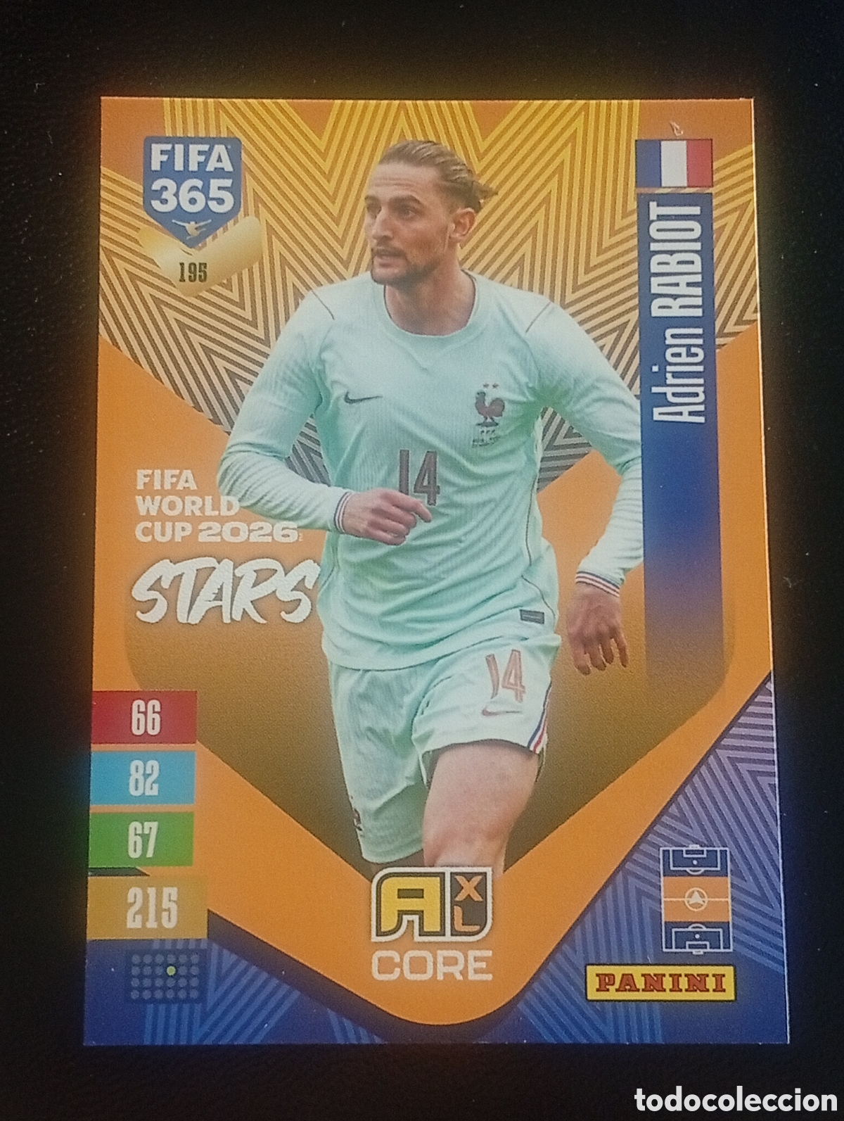 Cromos de f&uacute;tbol: 195 world cup RABIOT FRANCIA FRANCE FIFA 365 ADRENALYN 2026 2027 26 27 CARDS PANINI TOPPS