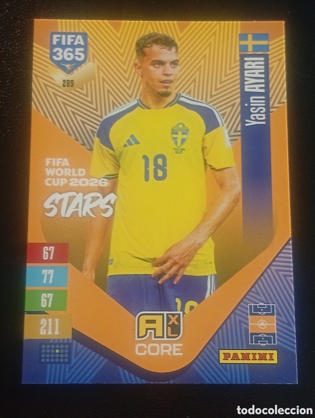 Cromos de f&uacute;tbol: 209 world cup ALLARI FIFA 365 ADRENALYN 2026 2027 26 27 CARDS PANINI TOPPS Suecia