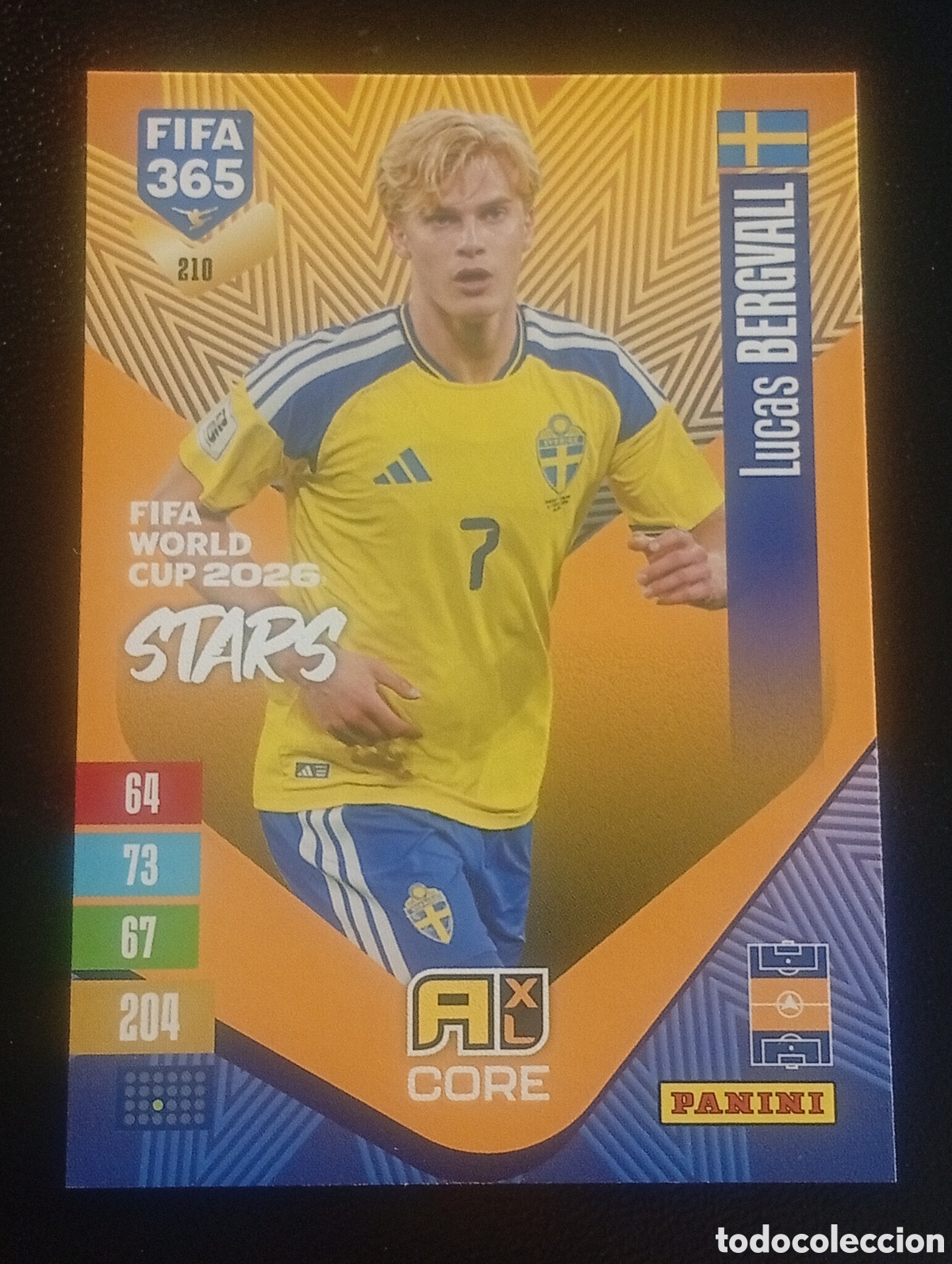 Cromos de f&uacute;tbol: 210 world cup BERGVALL FIFA 365 ADRENALYN 2026 2027 26 27 CARDS PANINI TOPPS Suecia