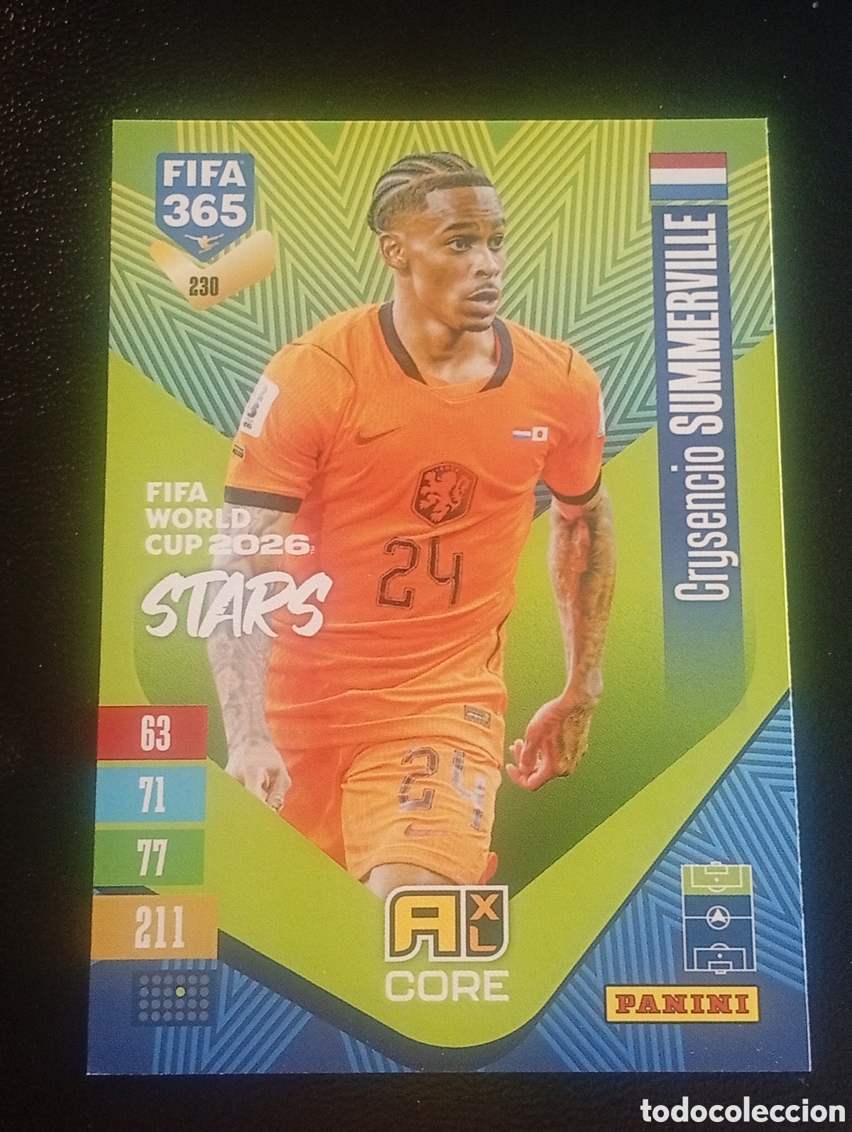 Cromos de f&uacute;tbol: 230 world cup SUMMERVILLE HOLANDA FIFA 365 ADRENALYN 2026 2027 26 27 CARD PANINI TOPPS