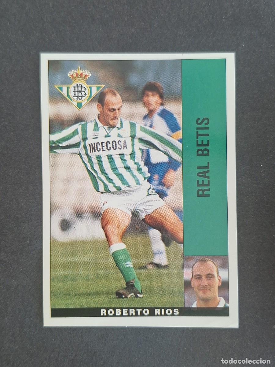 Cromos de f&uacute;tbol: L2 ROBERTO RIOS REAL BETIS BALOMPIE PANINI LIGA 1995 1996 95 96 NUNCA PEGADO SIN PEGAR