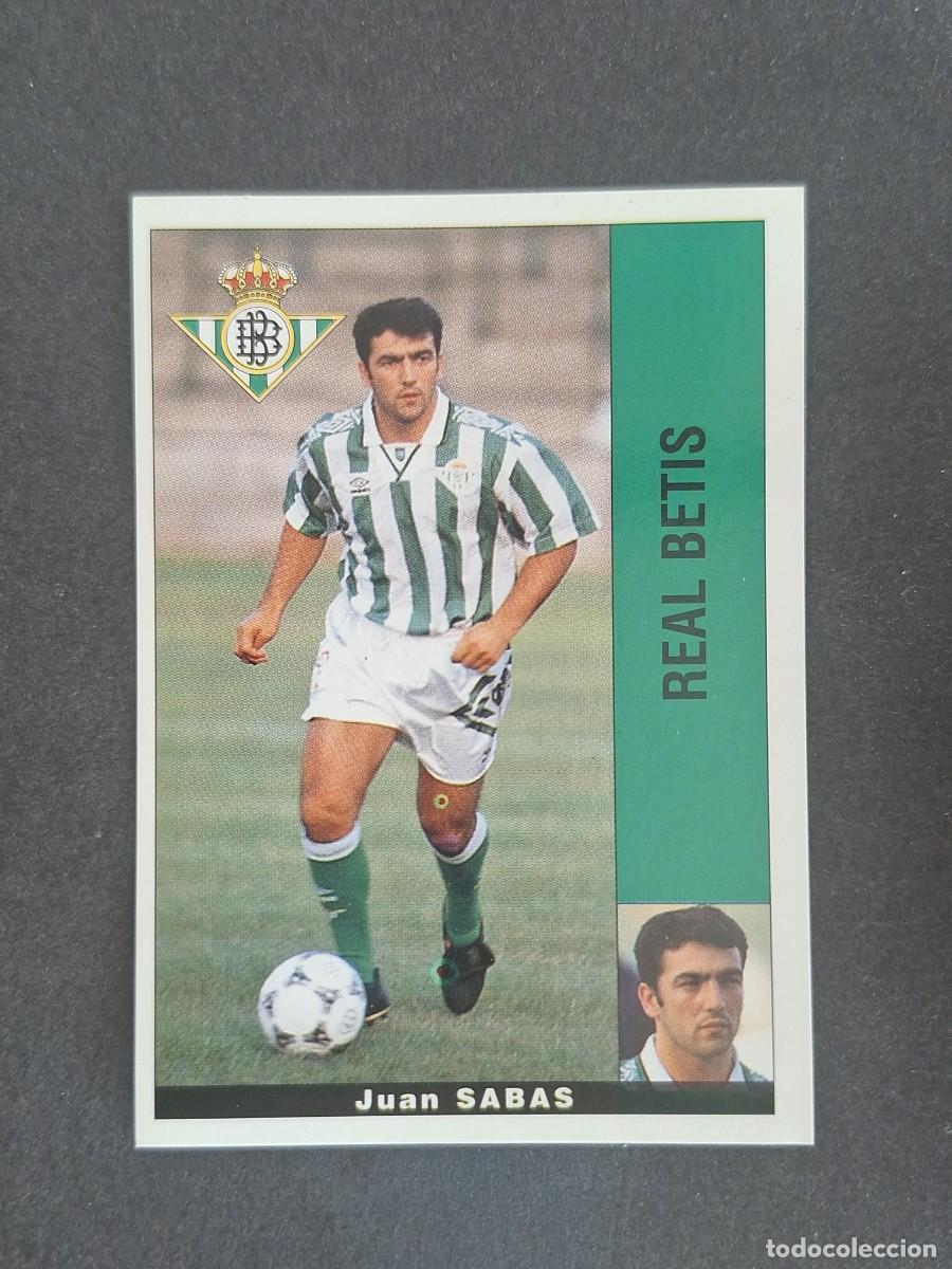 Cromos de f&uacute;tbol: L2 SABAS REAL BETIS BALOMPIE PANINI LIGA 1995 1996 95 96 NUNCA PEGADO SIN PEGAR
