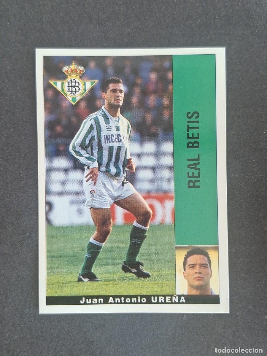 Cromos de f&uacute;tbol: L2 URE&Ntilde;A REAL BETIS BALOMPIE PANINI LIGA 1995 1996 95 96 NUNCA PEGADO SIN PEGAR