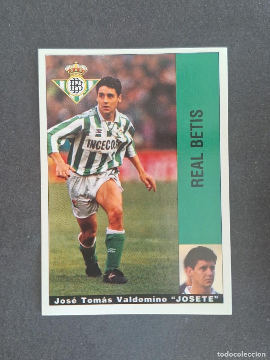 Cromos de f&uacute;tbol: L2 JOSETE REAL BETIS BALOMPIE PANINI LIGA 1995 1996 95 96 NUNCA PEGADO SIN PEGAR