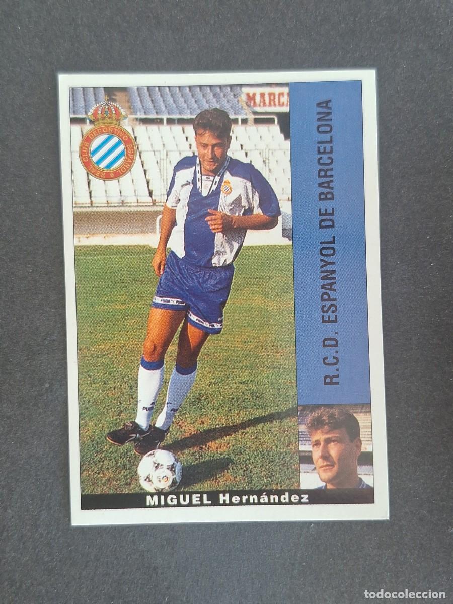 Cromos de f&uacute;tbol: L2 MIGUEL R. C. D. ESPA&Ntilde;OL PANINI LIGA 1995 1996 95 96 NUNCA PEGADO SIN PEGAR