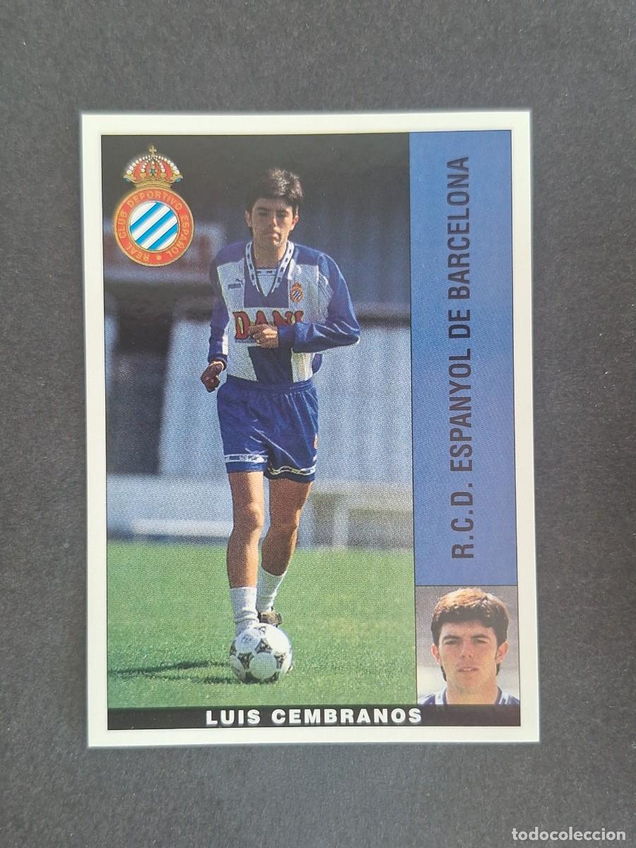 Cromos de f&uacute;tbol: L2 LUIS CEMBRANOS R. C. D. ESPA&Ntilde;OL PANINI LIGA 1995 1996 95 96 NUNCA PEGADO SIN PEGAR