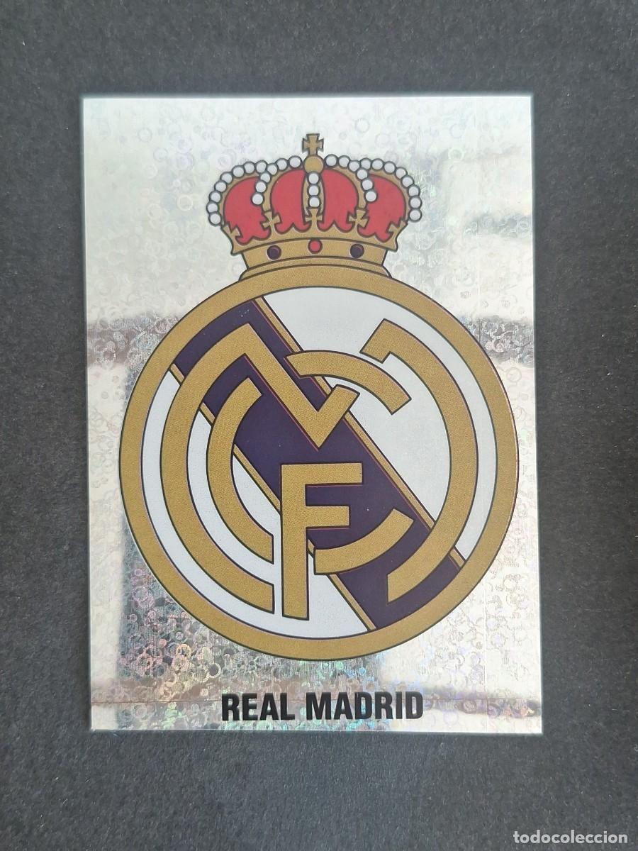 Cromos de f&uacute;tbol: L2 ESCUDO REAL MADRID PANINI LIGA 1995 1996 95 96 NUNCA PEGADO SIN PEGAR