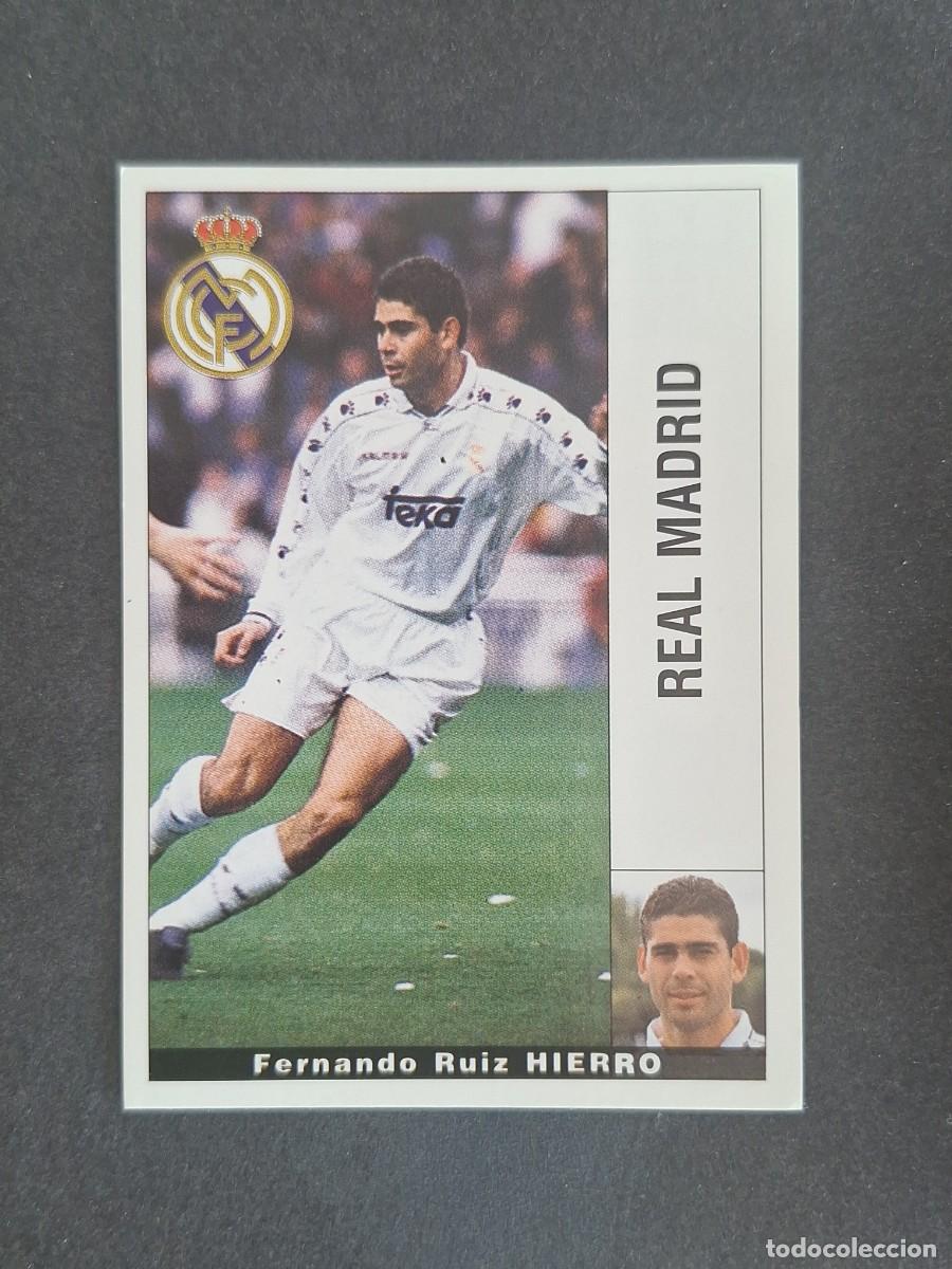 Cromos de f&uacute;tbol: L2 HIERRO REAL MADRID PANINI LIGA 1995 1996 95 96 NUNCA PEGADO SIN PEGAR