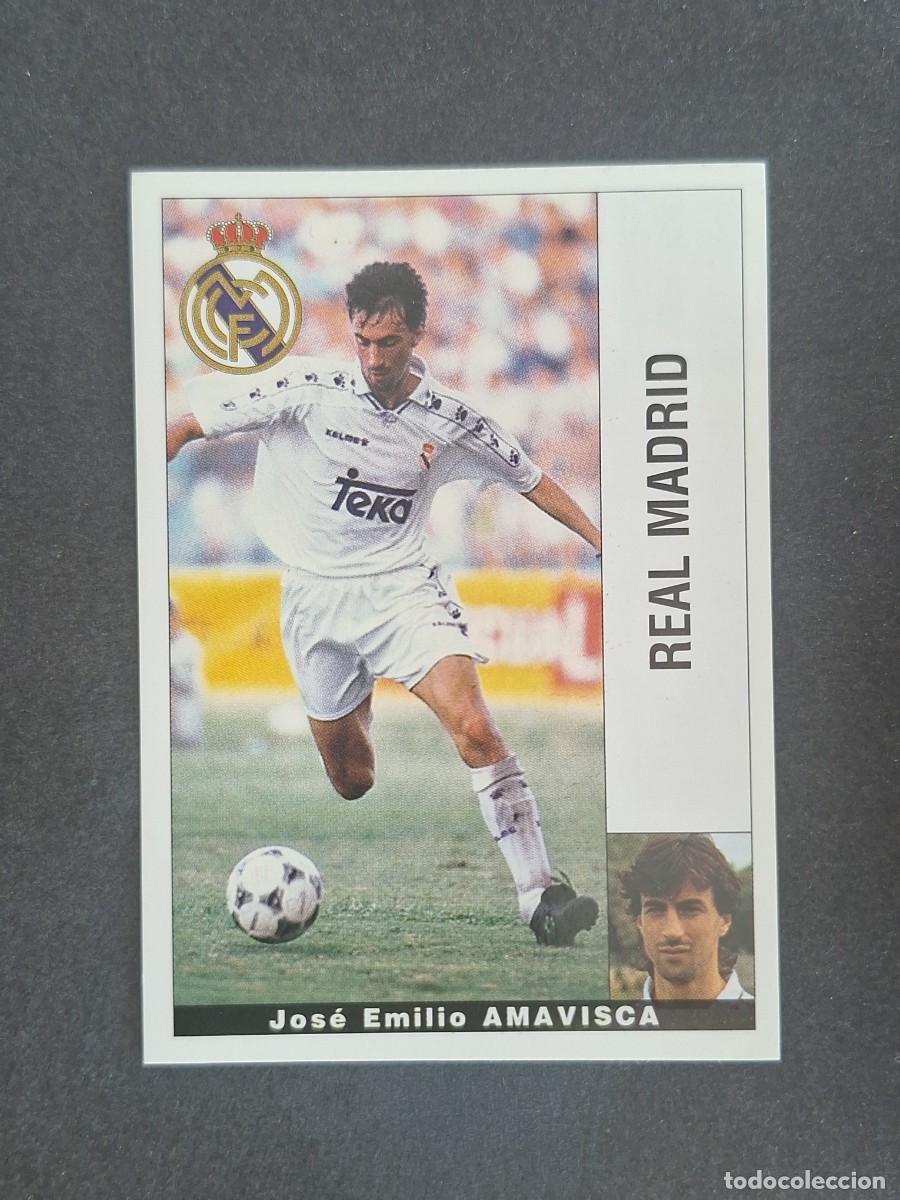 Cromos de f&uacute;tbol: L2 AMAVISCA REAL MADRID PANINI LIGA 1995 1996 95 96 NUNCA PEGADO SIN PEGAR