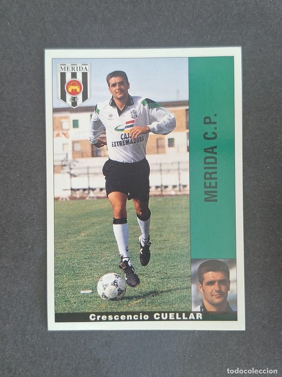 Cromos de f&uacute;tbol: L2 CUELLAR MERIDA C. P. PANINI LIGA 1995 1996 95 96 NUNCA PEGADO SIN PEGAR