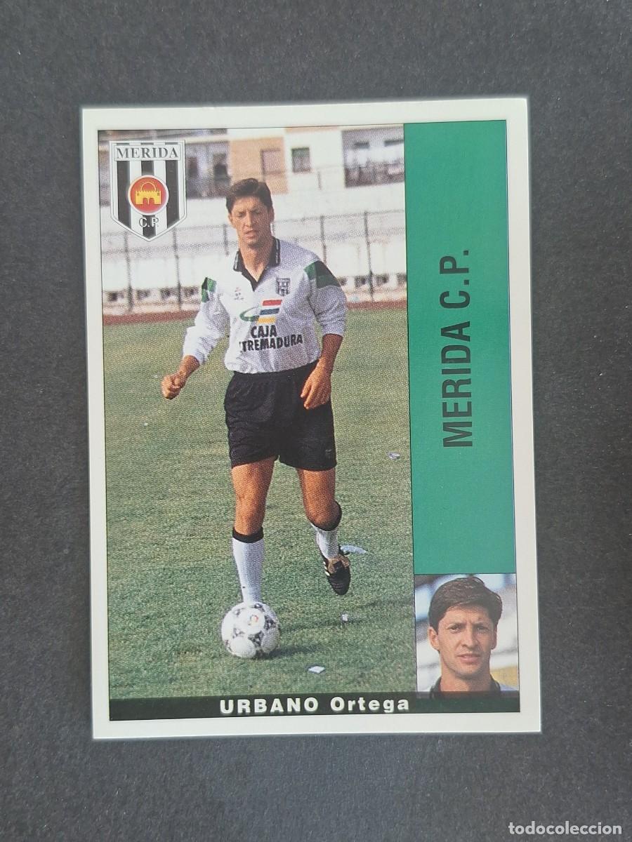 Cromos de f&uacute;tbol: L2 URBANO MERIDA C. P. PANINI LIGA 1995 1996 95 96 NUNCA PEGADO SIN PEGAR
