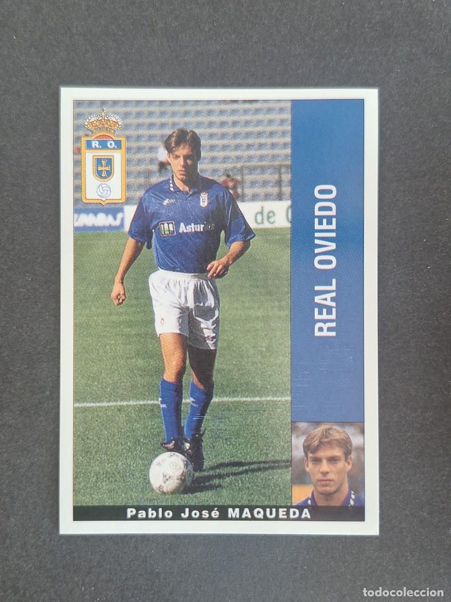 Fu&szlig;ball-Sticker: L2 MAQUEDA REAL OVIEDO PANINI LIGA 1995 1996 95 96 NUNCA PEGADO SIN PEGAR