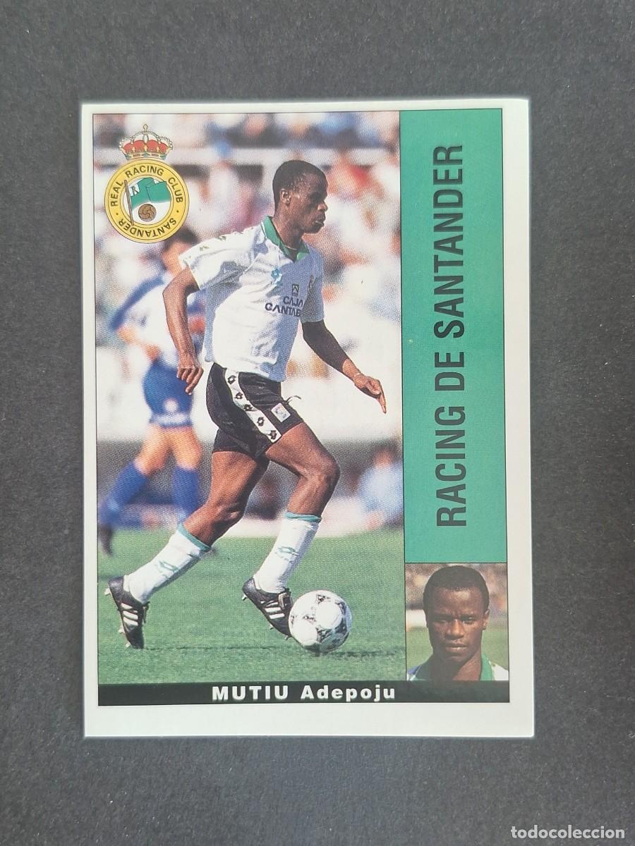 Fu&szlig;ball-Sticker: L2 MUTIU RACING DE SANTANDER PANINI LIGA 1995 1996 95 96 NUNCA PEGADO SIN PEGAR