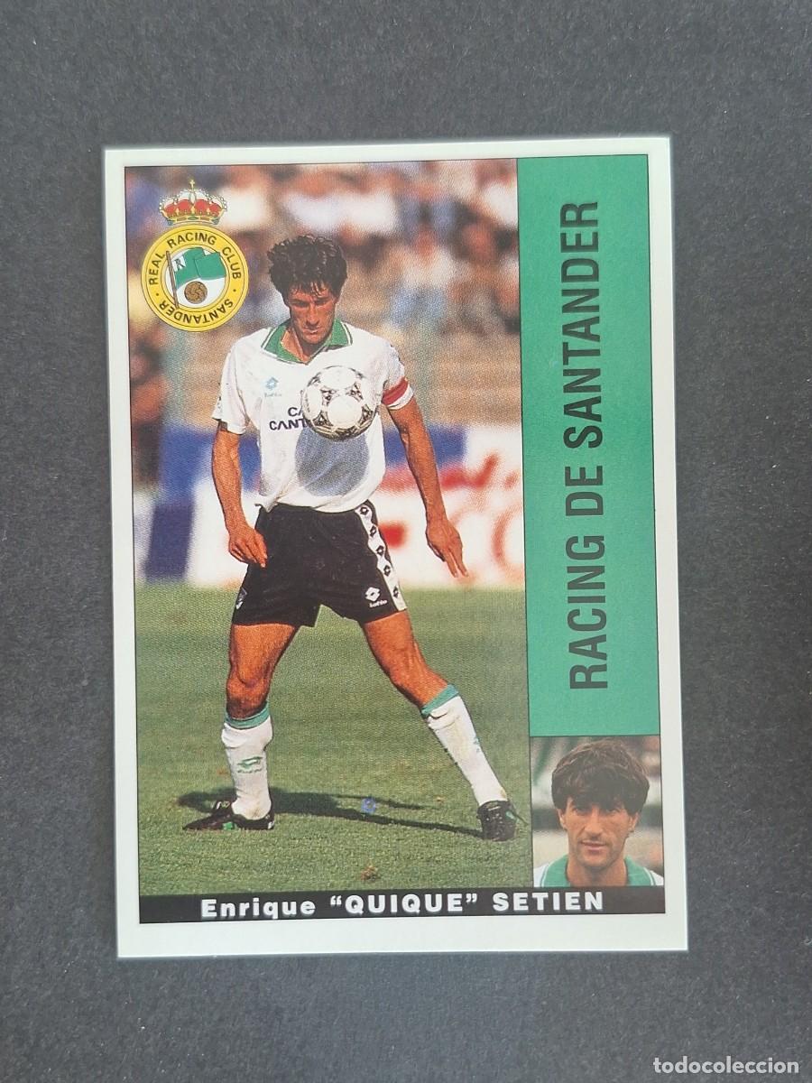 Fu&szlig;ball-Sticker: L2 QUIQUE SETIEN RACING DE SANTANDER PANINI LIGA 1995 1996 95 96 NUNCA PEGADO SIN PEGAR