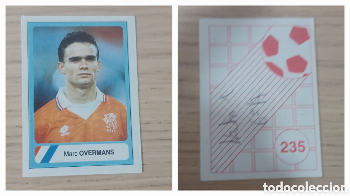 Cromos de f&uacute;tbol: CROMO OVERMANS N 235 HOLANDA EDICIONES ESTADIO MUNDIAL EEUU 94 SIN PEGAR