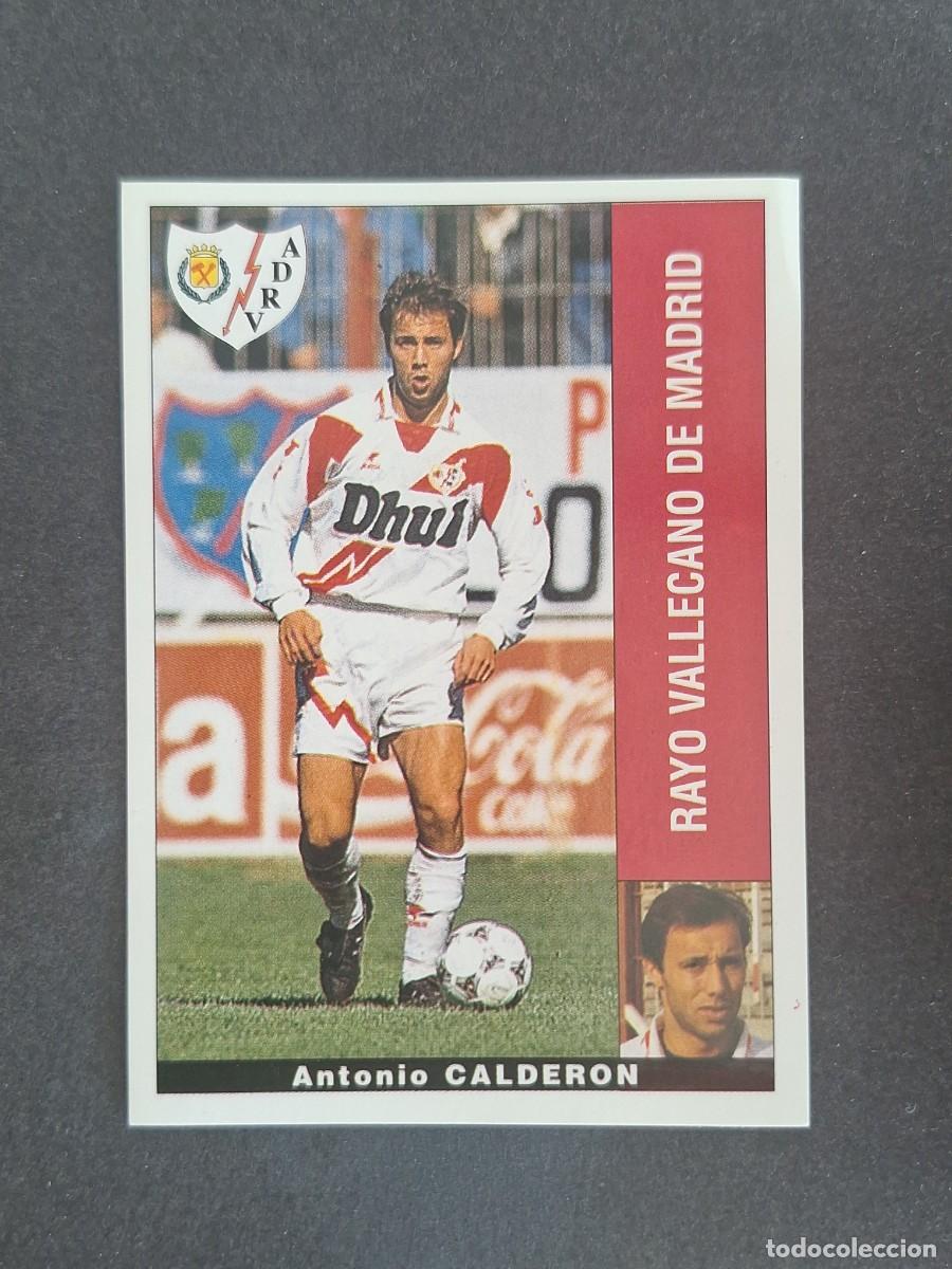 Cromos de f&uacute;tbol: L2 CALDERON RAYO VALLECANO PANINI LIGA 1995 1996 95 96 NUNCA PEGADO SIN PEGAR