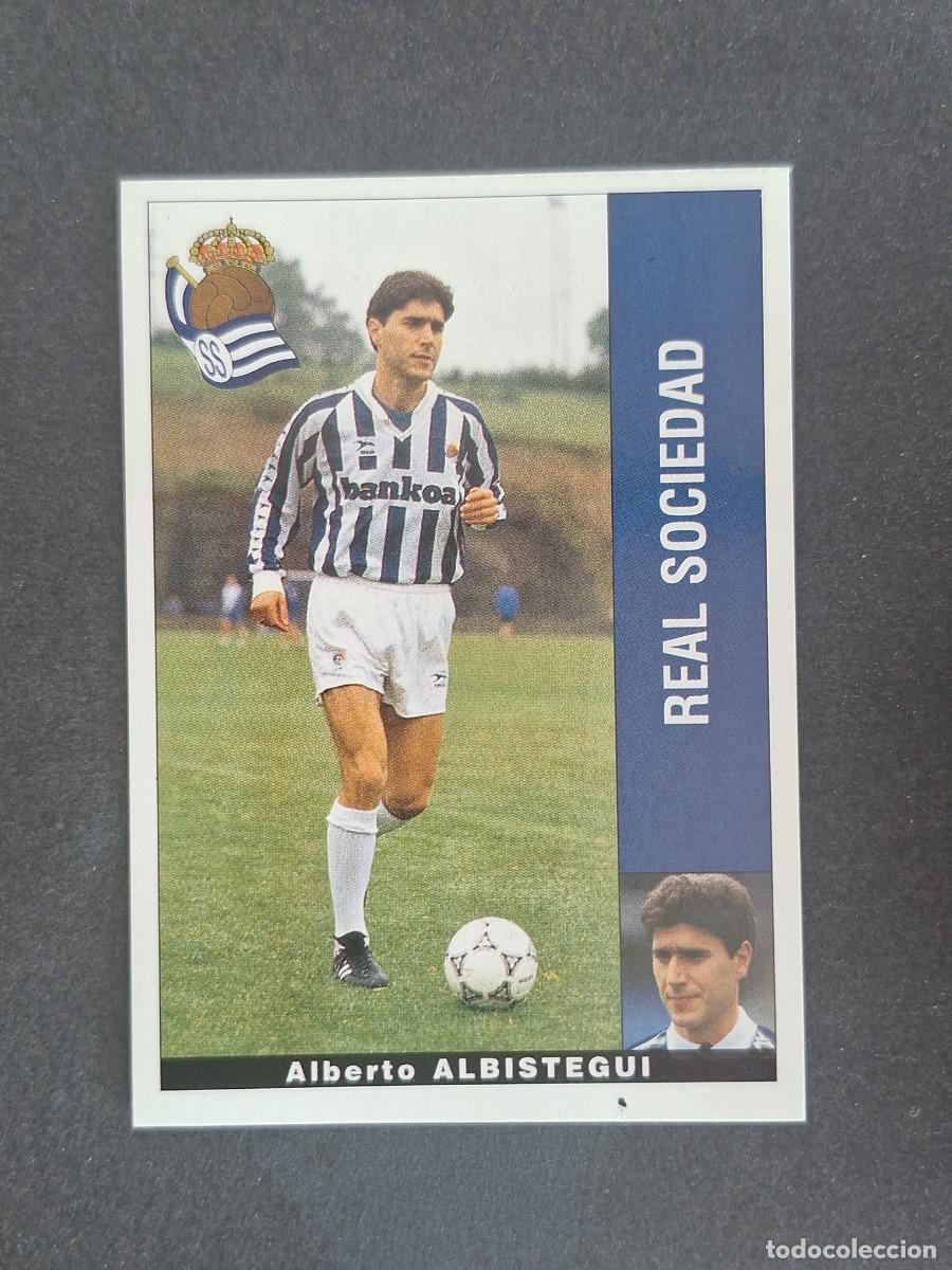 Cromos de f&uacute;tbol: L2 ALBISTEGUI REAL SOCIEDAD PANINI LIGA 1995 1996 95 96 NUNCA PEGADO SIN PEGAR