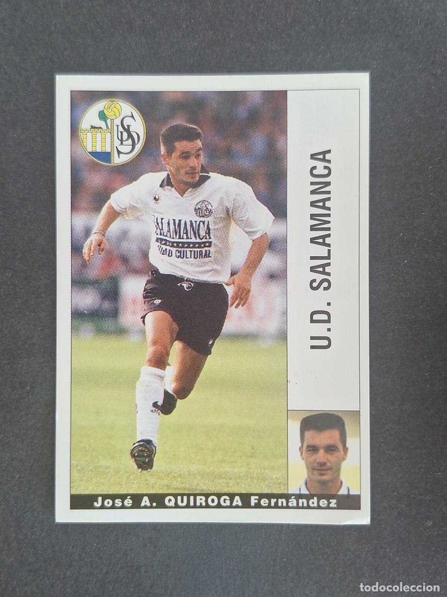 Cromos de f&uacute;tbol: L2 QUIROGA U. D. SALAMANCA PANINI LIGA 1995 1996 95 96 NUNCA PEGADO SIN PEGAR