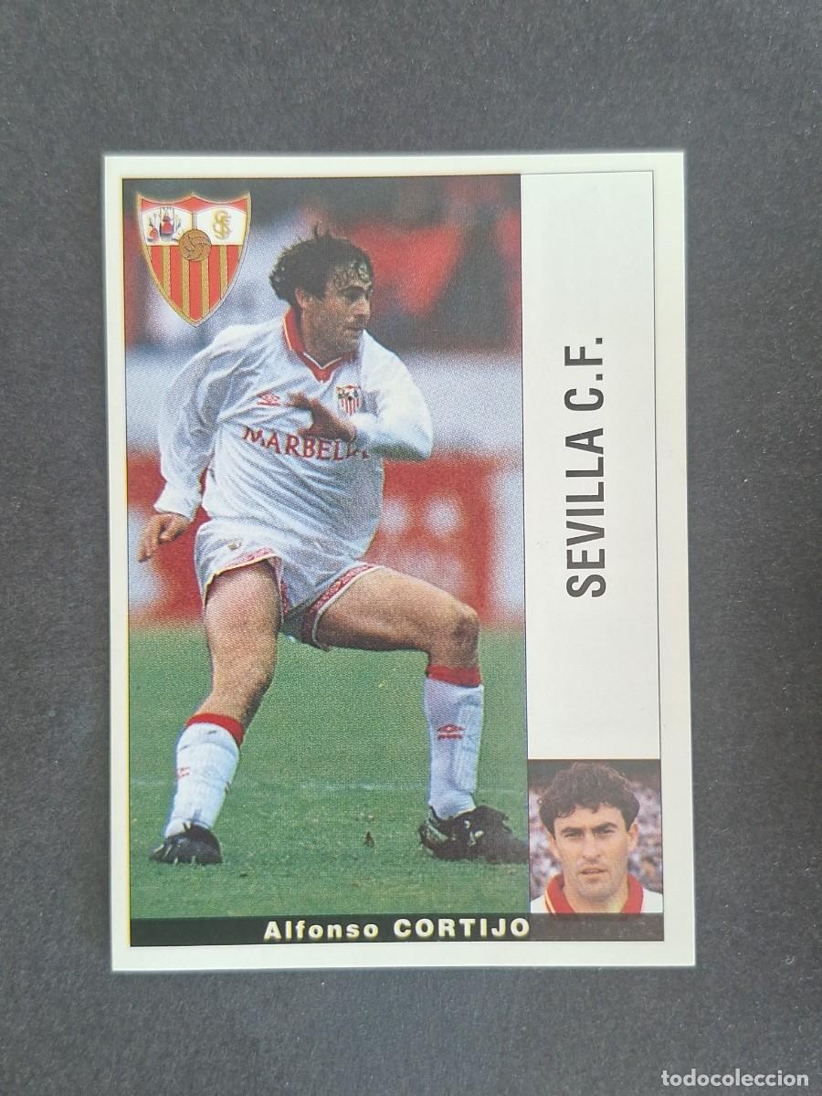 Cromos de f&uacute;tbol: L2 CORTIJO SEVILLA C. F. PANINI LIGA 1995 1996 95 96 NUNCA PEGADO SIN PEGAR